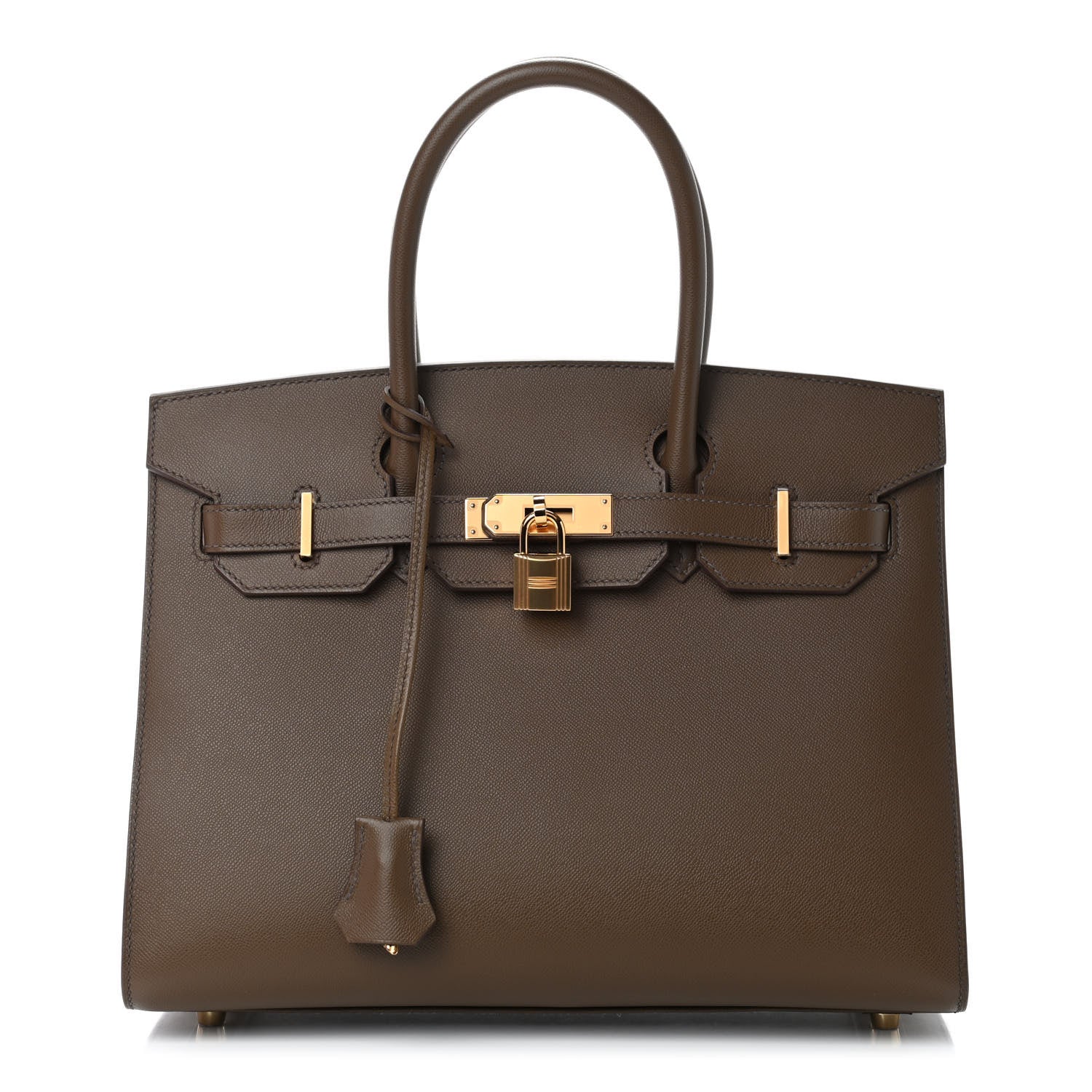 Hermes Madame Calfskin Birkin Sellier 30 Toundra 824394 – FASHIONPHILE