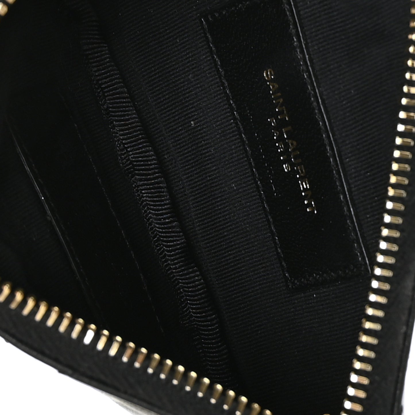 Calfskin Matelasse Monogram Key Pouch Black