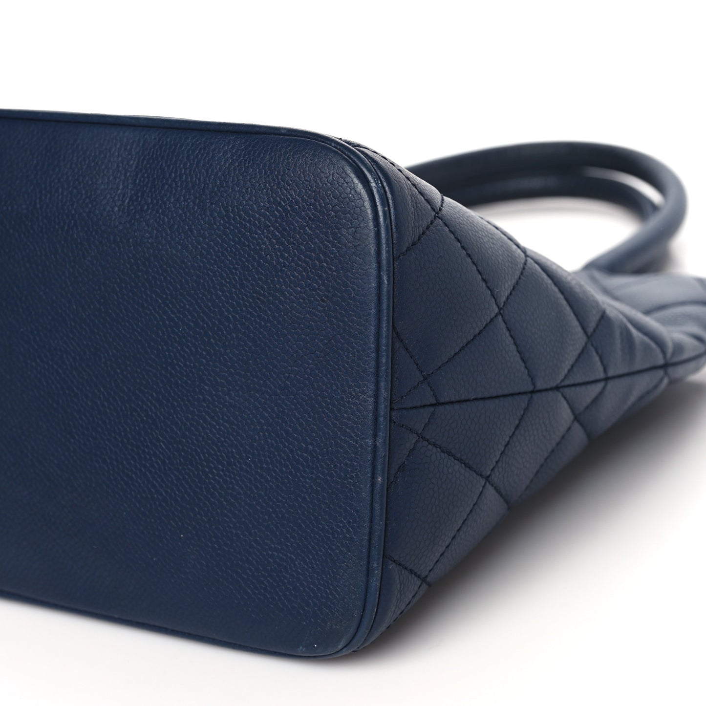Caviar Quilted Medallion Tote Blue