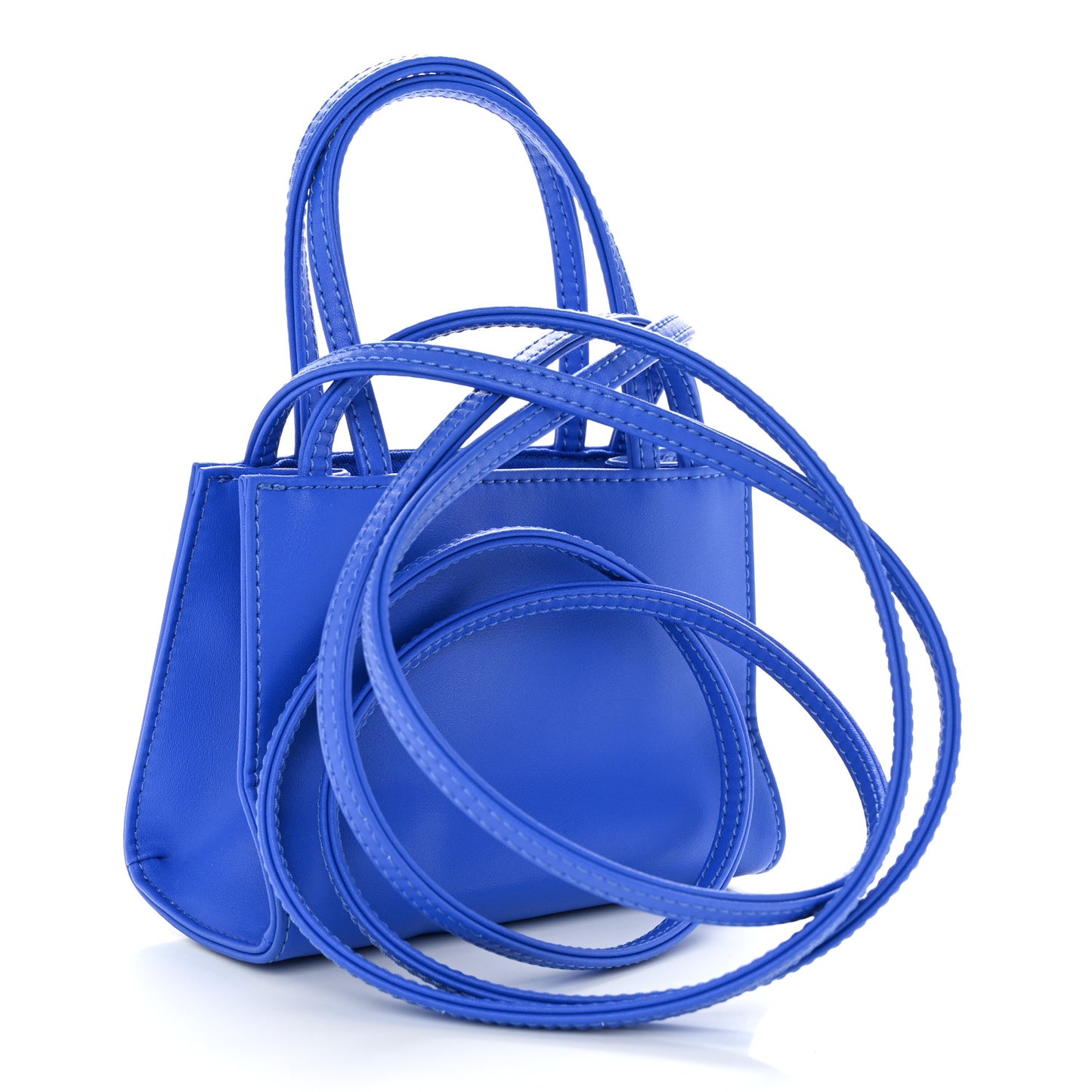 Vegan Leather Small Shopping Bag Painters Tape