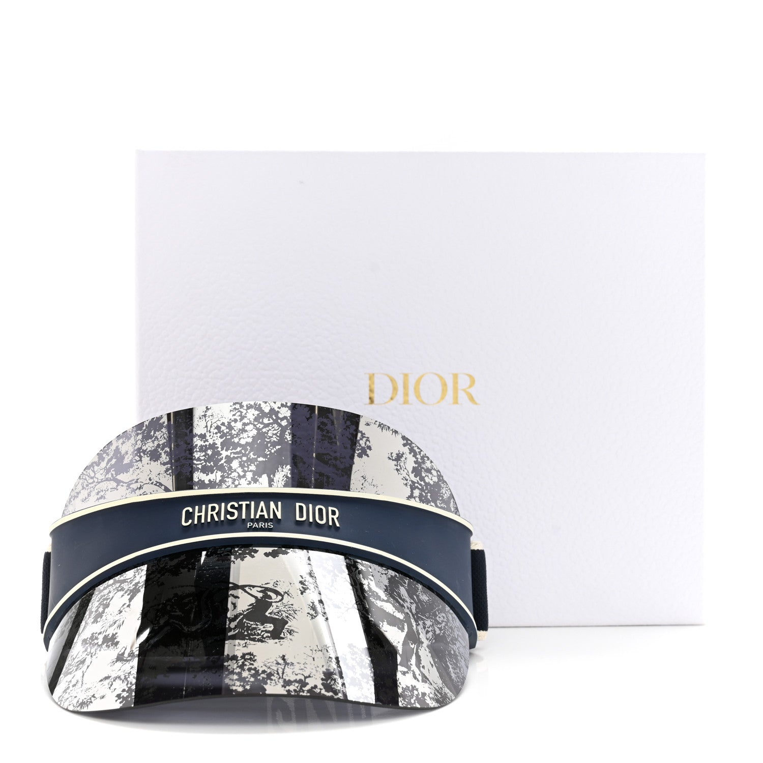 Christian Dior Toile de Jouy DiorClub V1U Sun Visor Blue 9 of 9