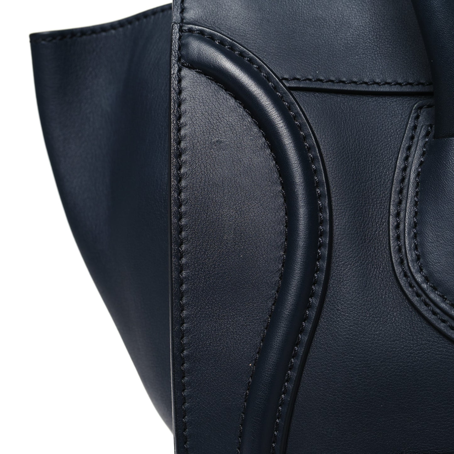 Smooth Calfskin Mini Luggage Navy Blue