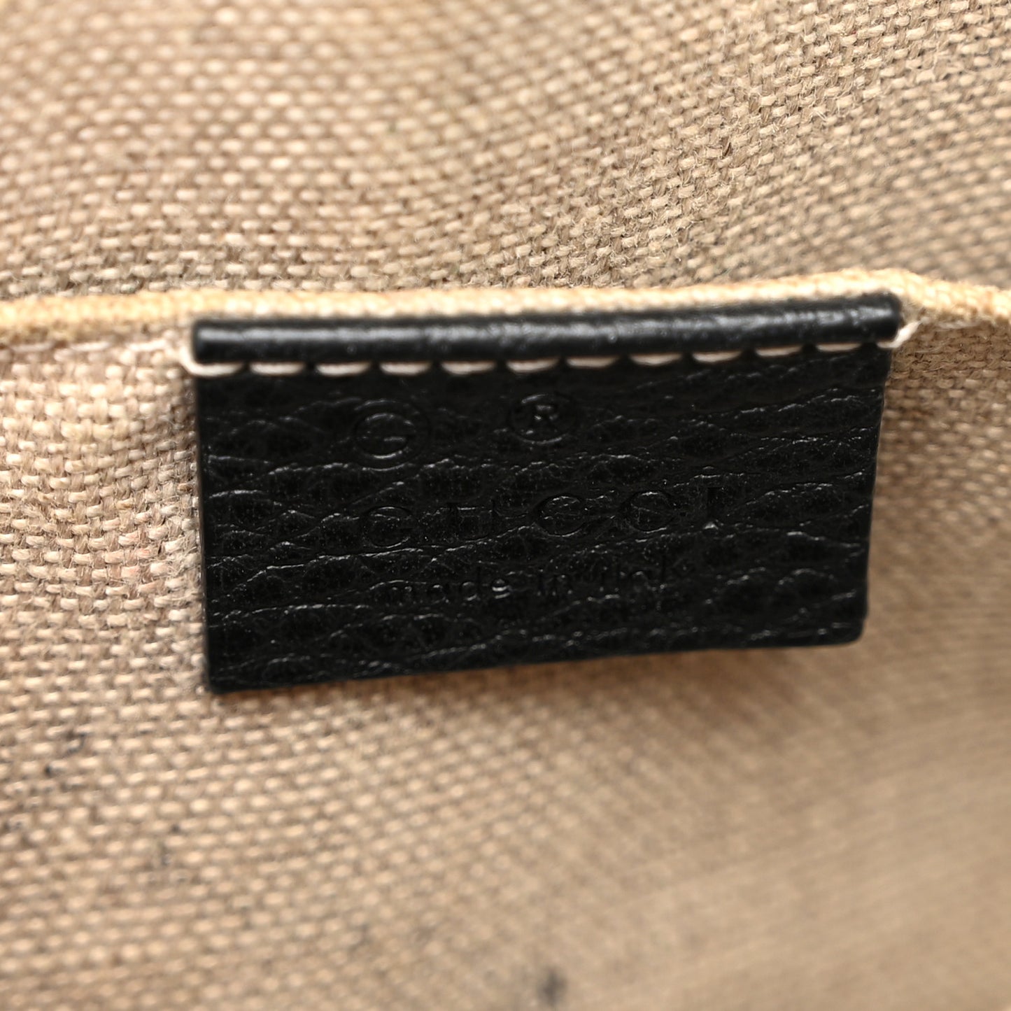 Dollar Calfskin Small GG Charm Dome Bag Black