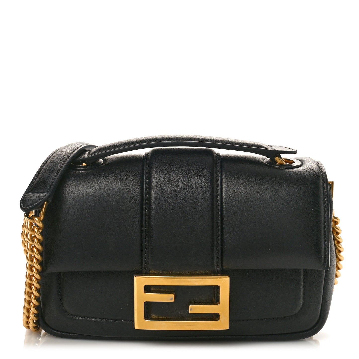 Nappa Apolo Mini Chain Baguette Black
