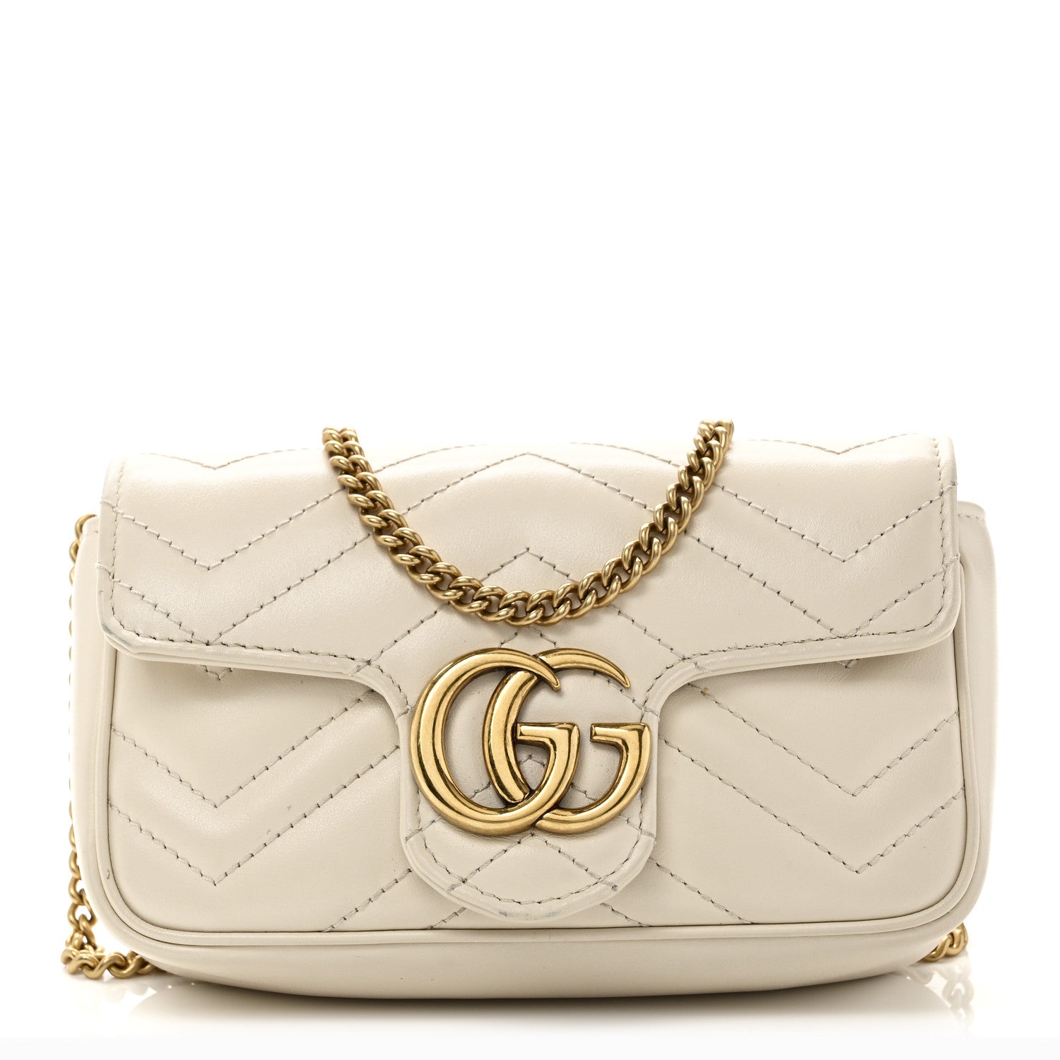 gucci gg marmont mini backpack - white - backpacks Gucci Calfskin Matelasse Super Mini GG Marmont Shoulder Bag White 1845129 – FASHIONPHILE