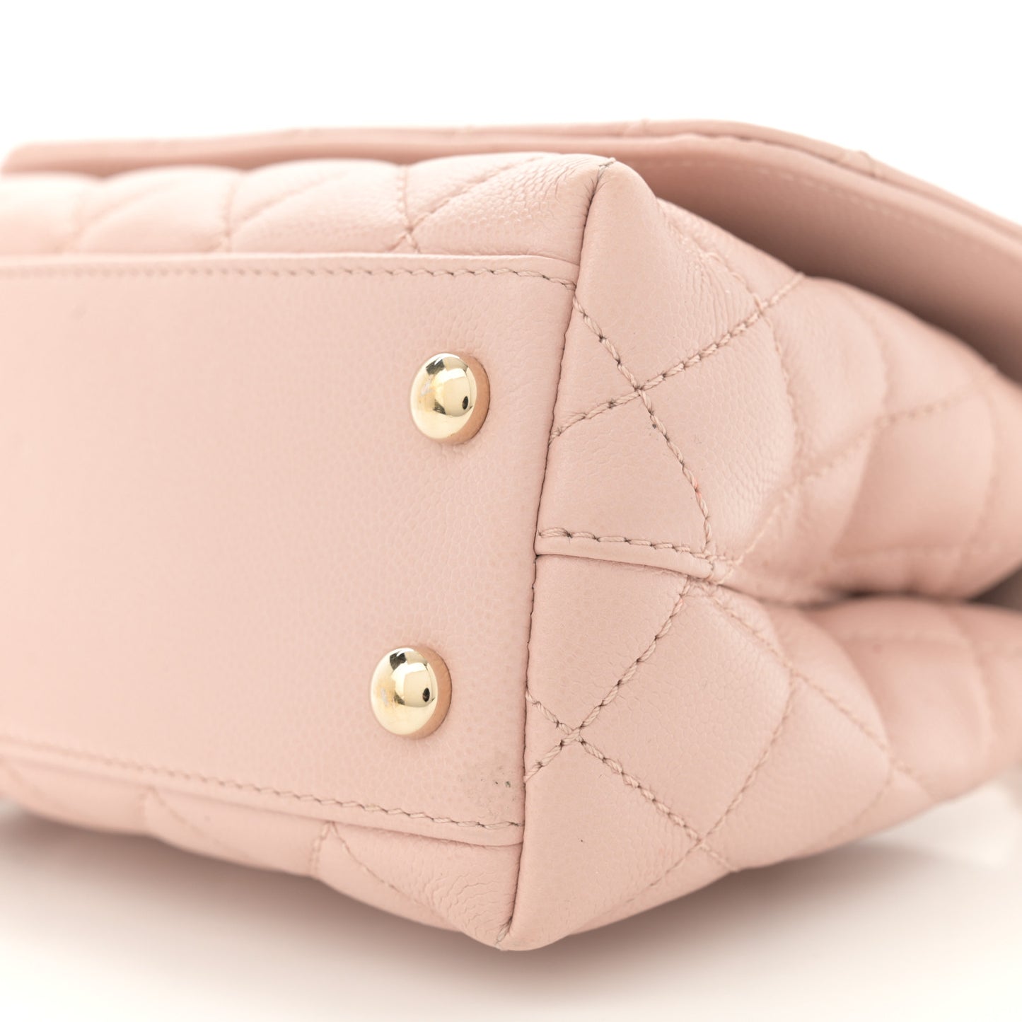 Caviar Quilted Extra Mini Coco Handle Flap Light Pink