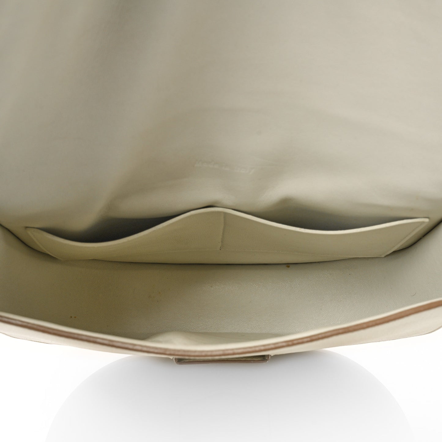 Grained Calfskin Compact Trotteur White