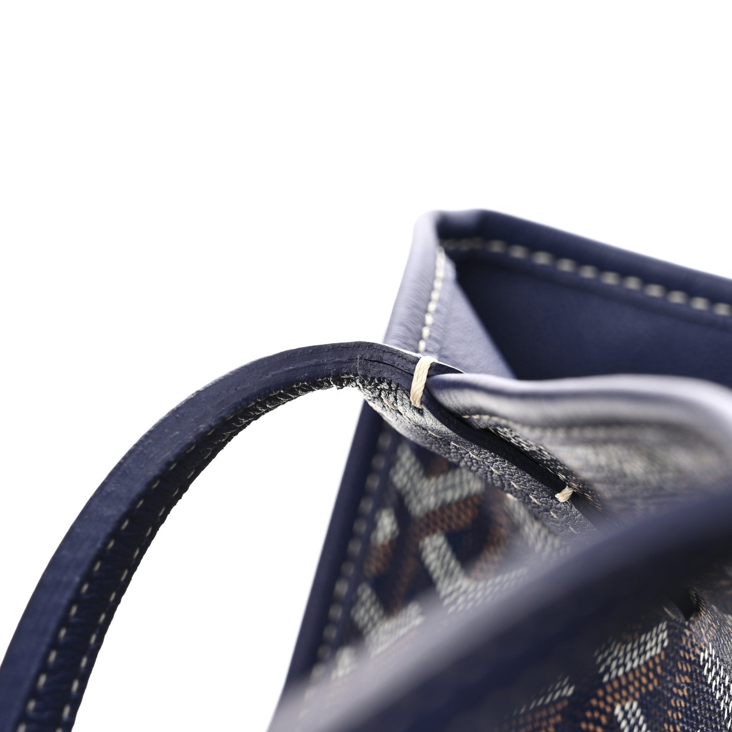 Goyardine Reversible Mini Anjou Navy
