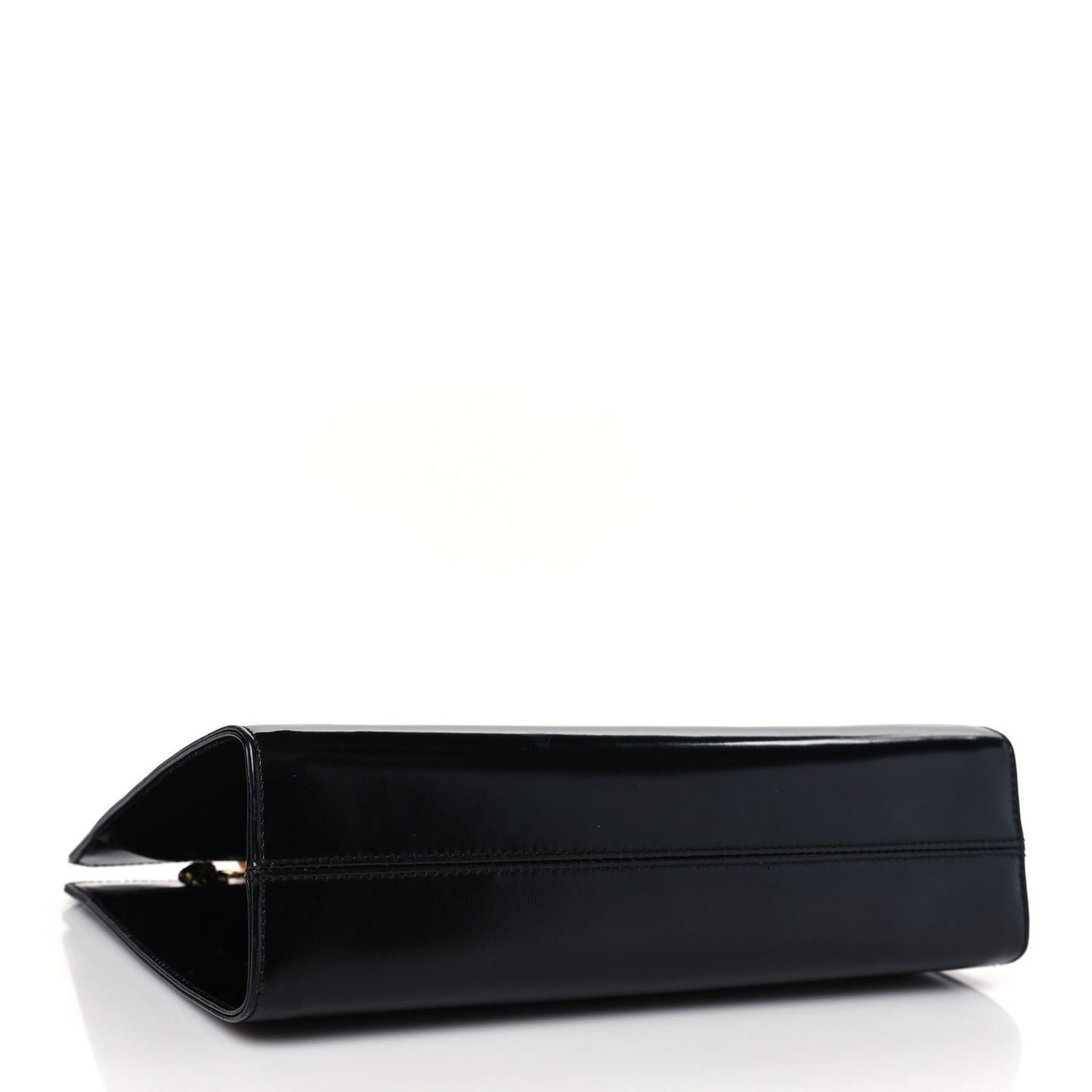 Brushed Calfskin Gancini Trifolio Chain Bag Black