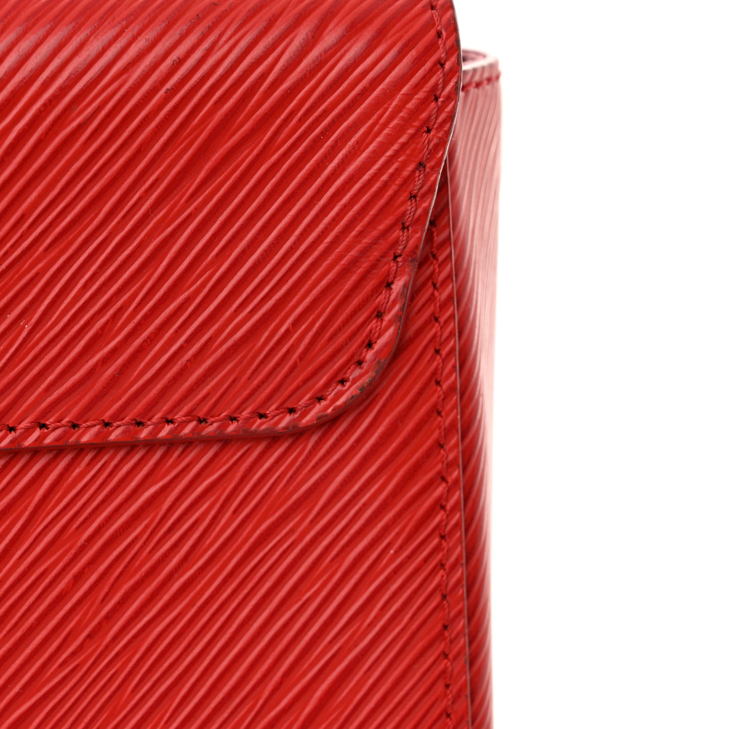 Epi Twist Shoulder Bag MM Coquelicot