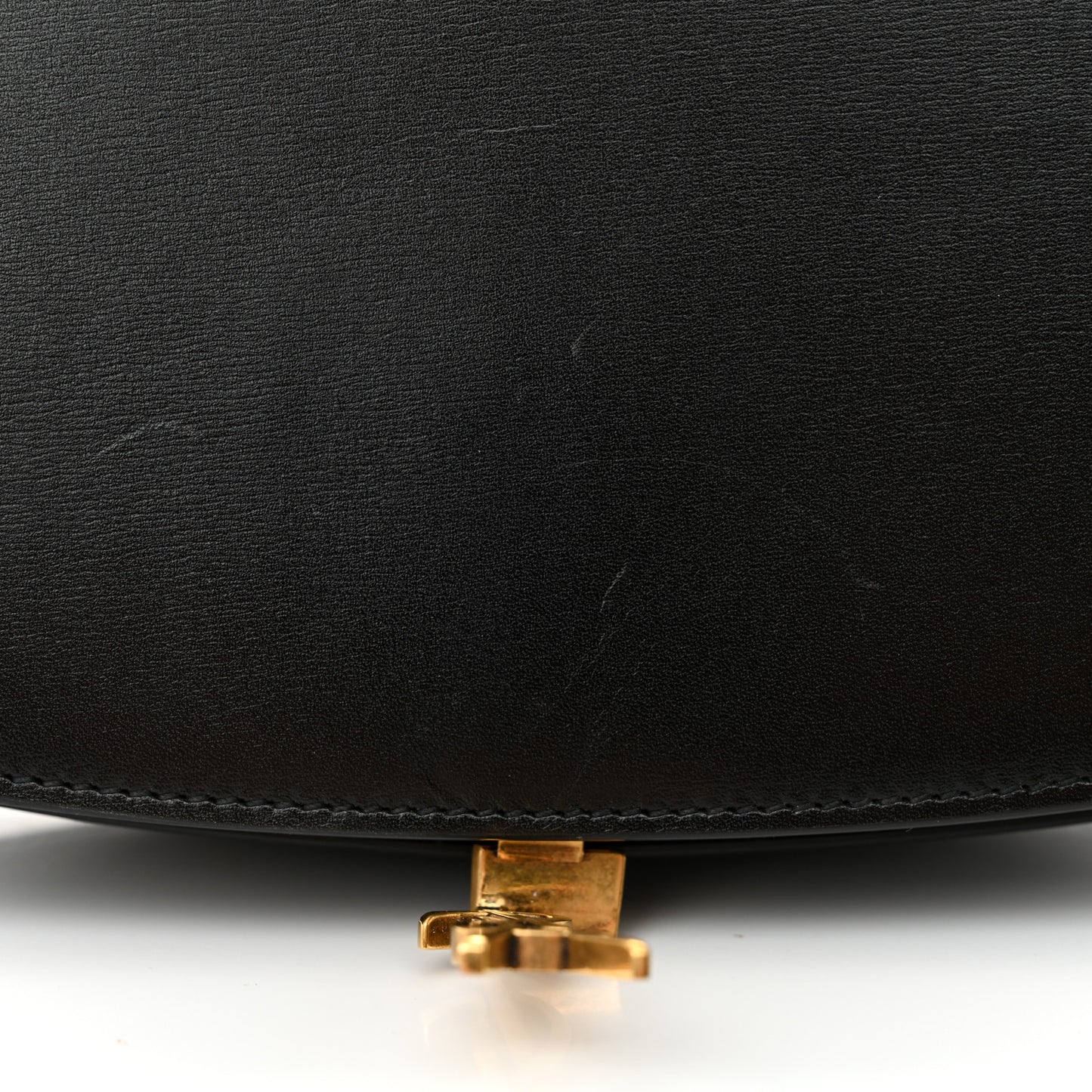Box Calfskin Mini Voltaire Shoulder Bag Black