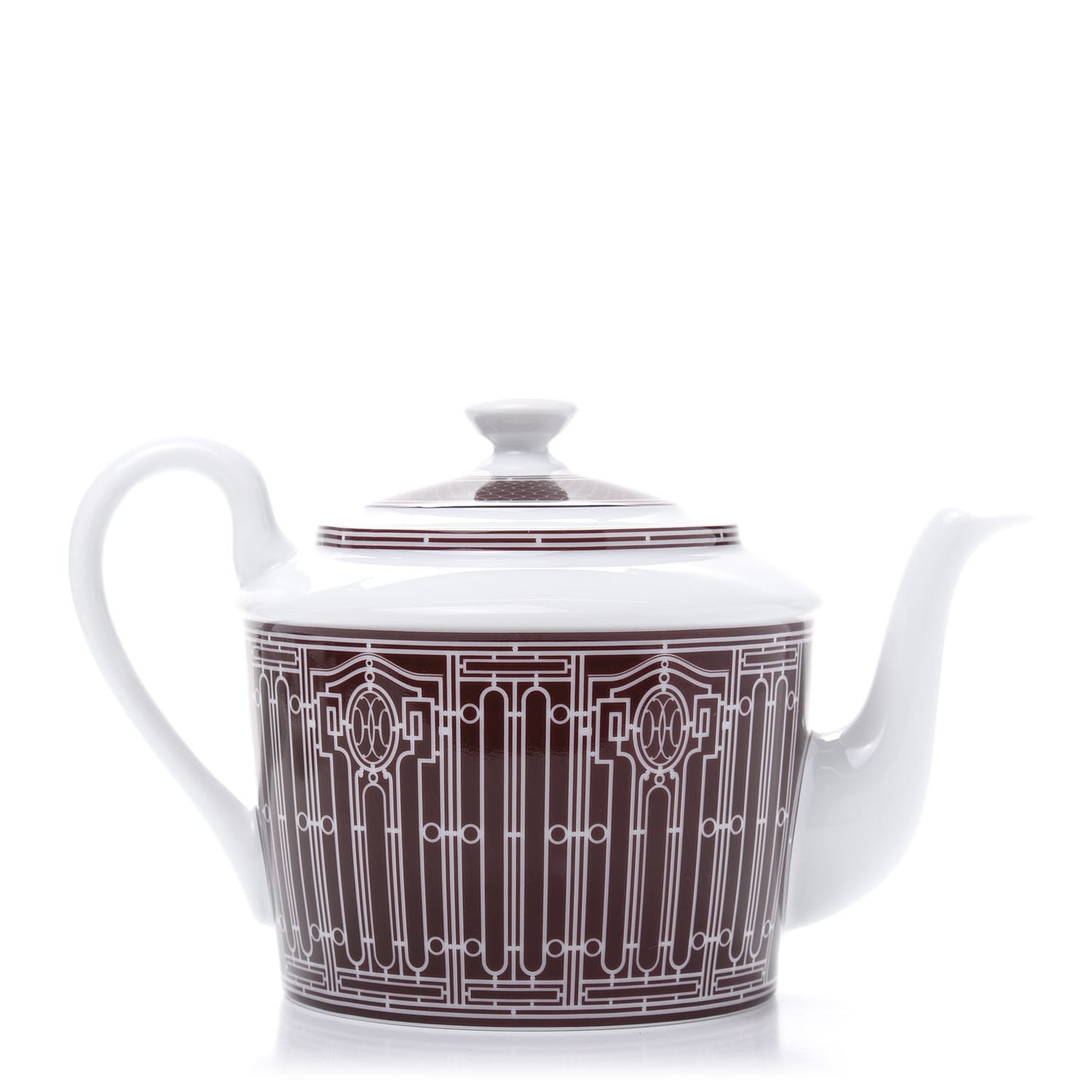 Porcelain H Deco Tea Set Rouge