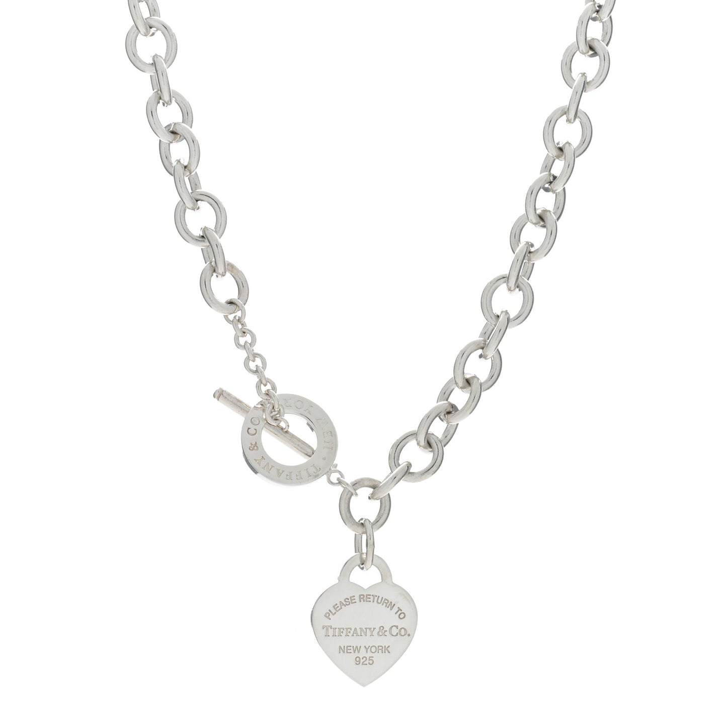 Sterling Silver Return to Tiffany Heart Tag Toggle Necklace