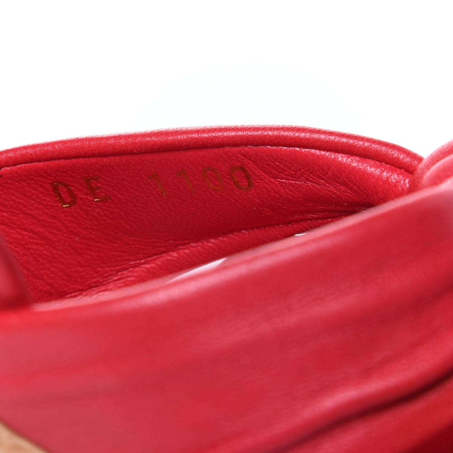 Deerskin Cork Porto Cervo Sandals 36 Red