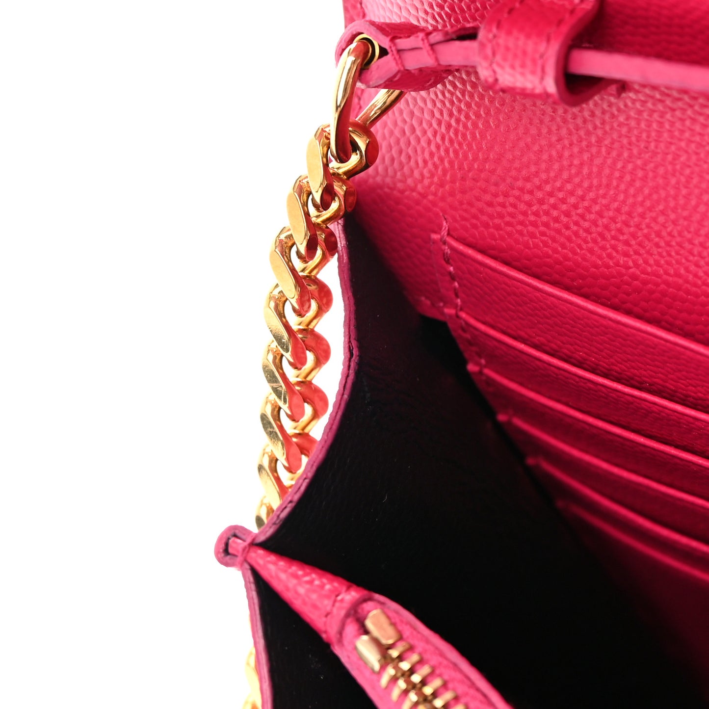 Grain De Poudre Monogram Chain Wallet Bubblegum