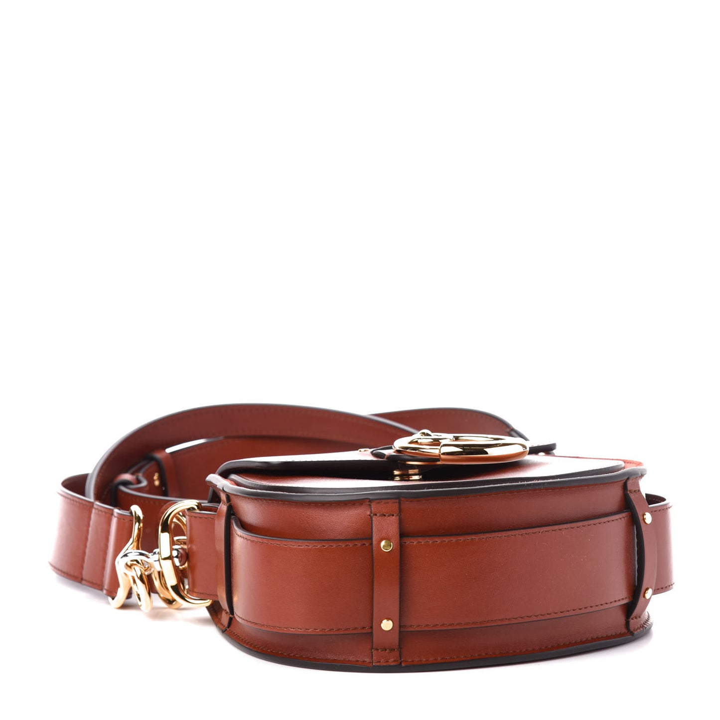 Calfskin Small Tess Bag Sepia Brown