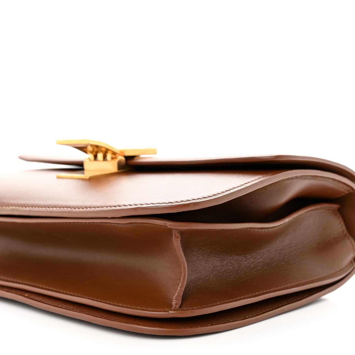 Box Calfskin Medium Classic Box Flap Bag Camel