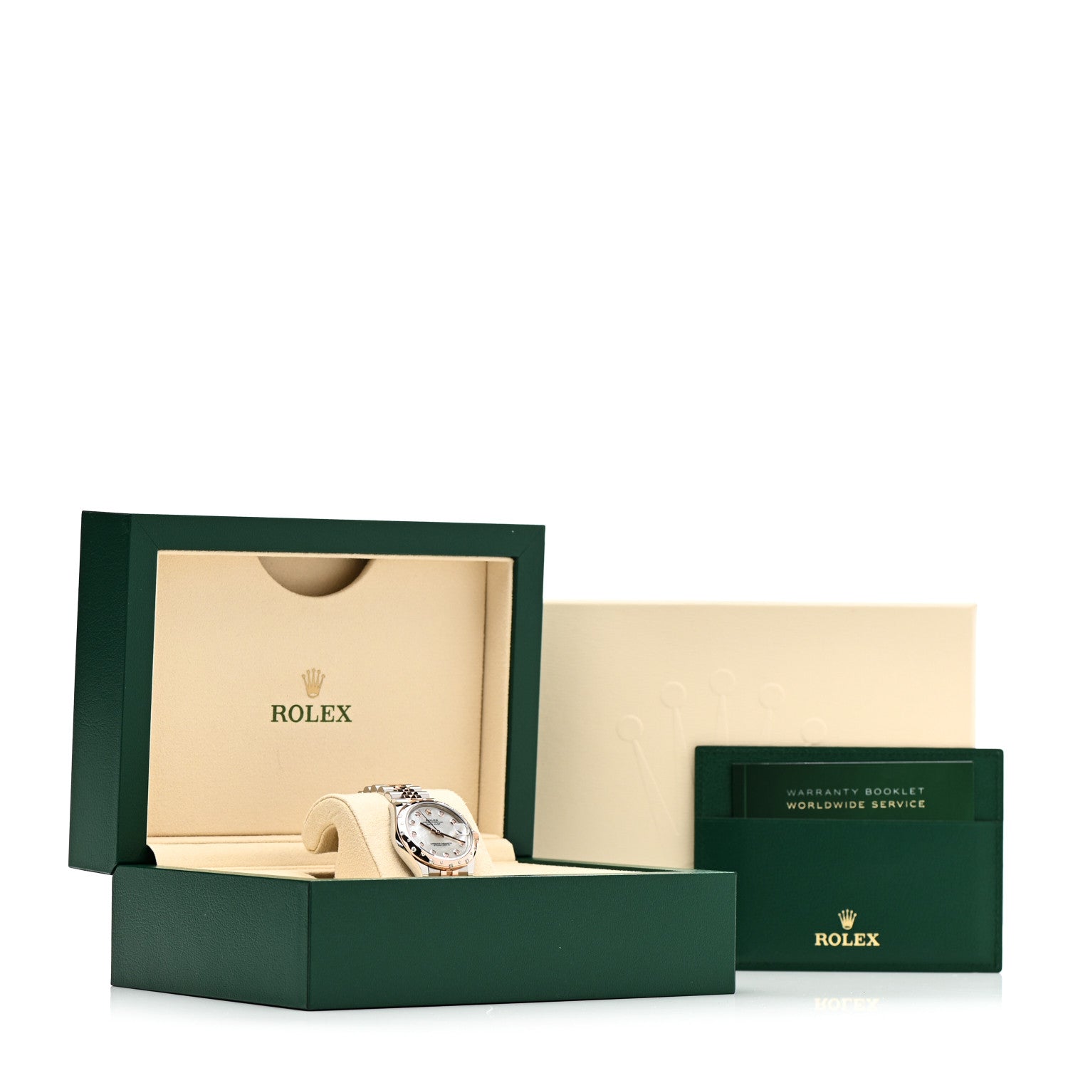 Rolex Stainless Steel 18K Everose Gold Diamond Mother of Pearl 31mm Oyster Perpetual Datejust Watch 278341RBR 5 of 5