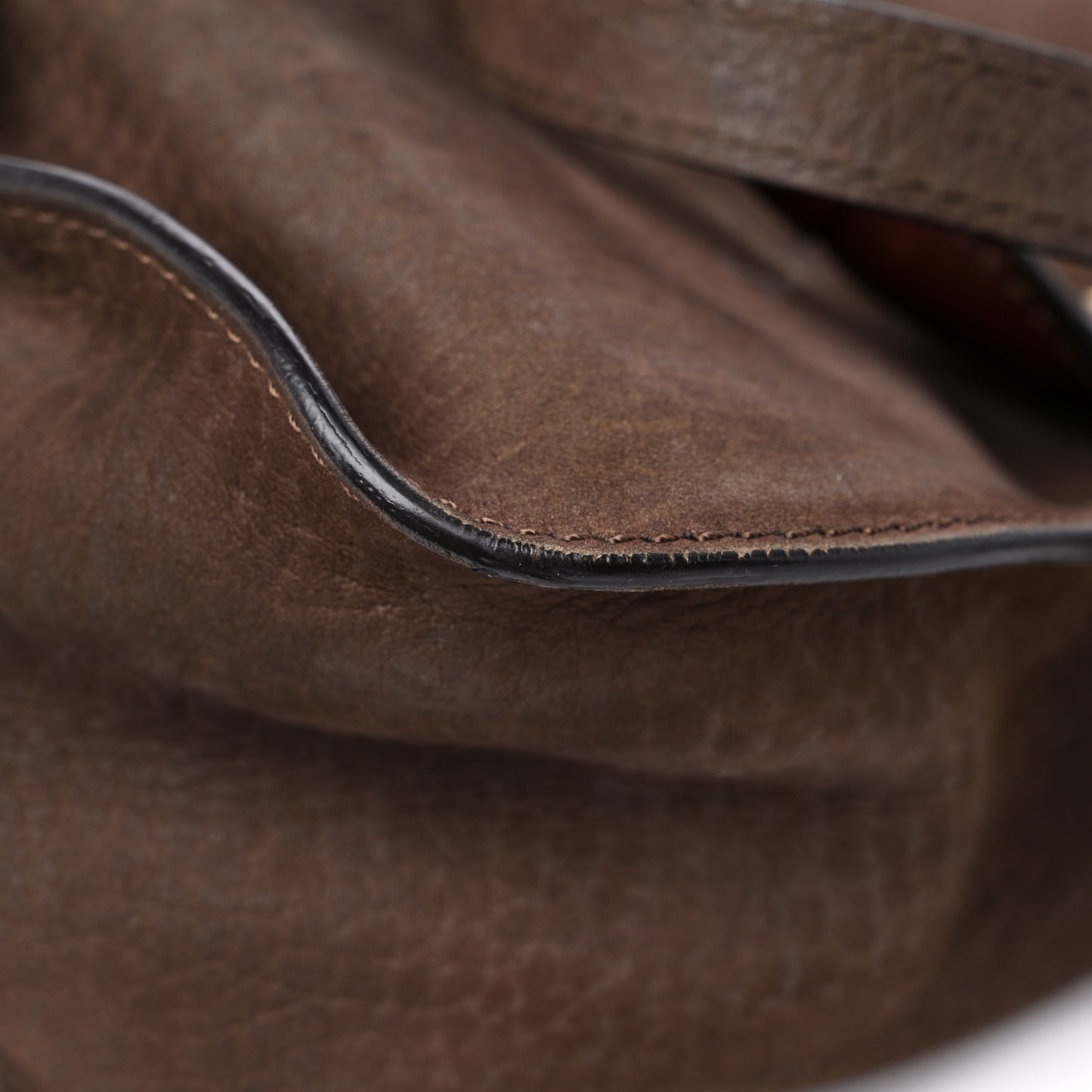 Nubuck Medium Marcie Satchel Dark Brown