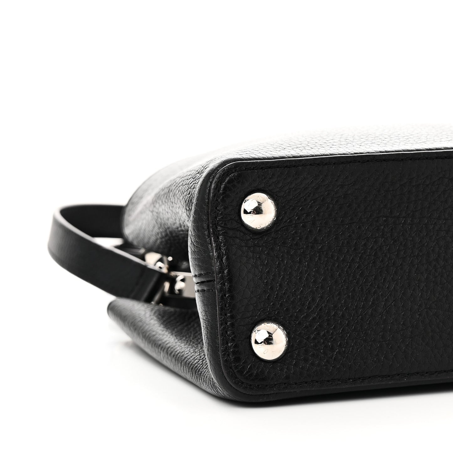 Taurillon Capucines BB Black Fuchsia