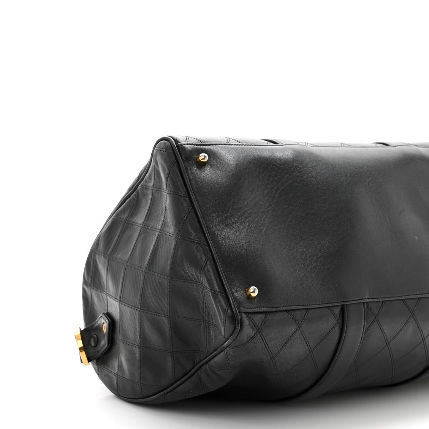 Calfskin Stitched CC Boston Black