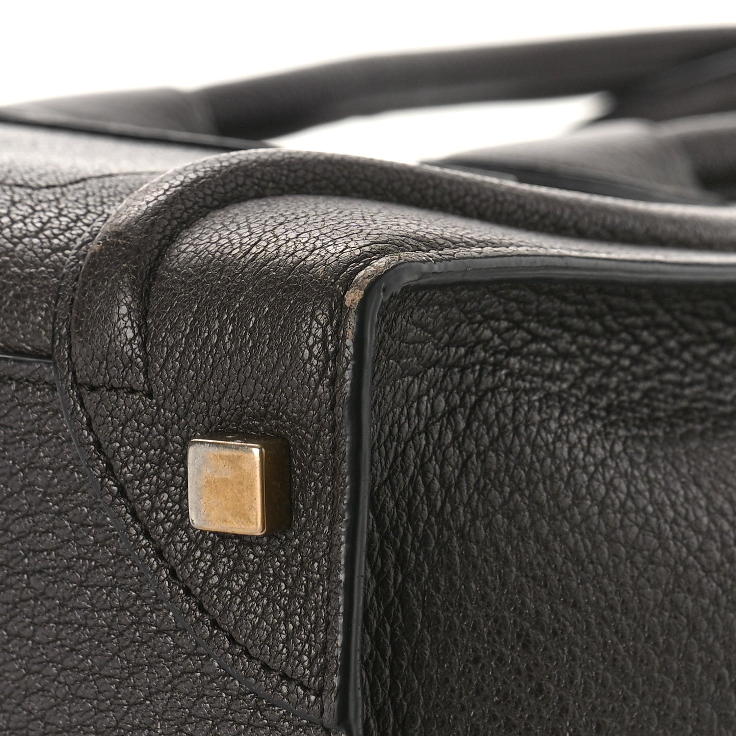 Celine Goatskin Micro Luggage Dark Taupe 10 of 11
