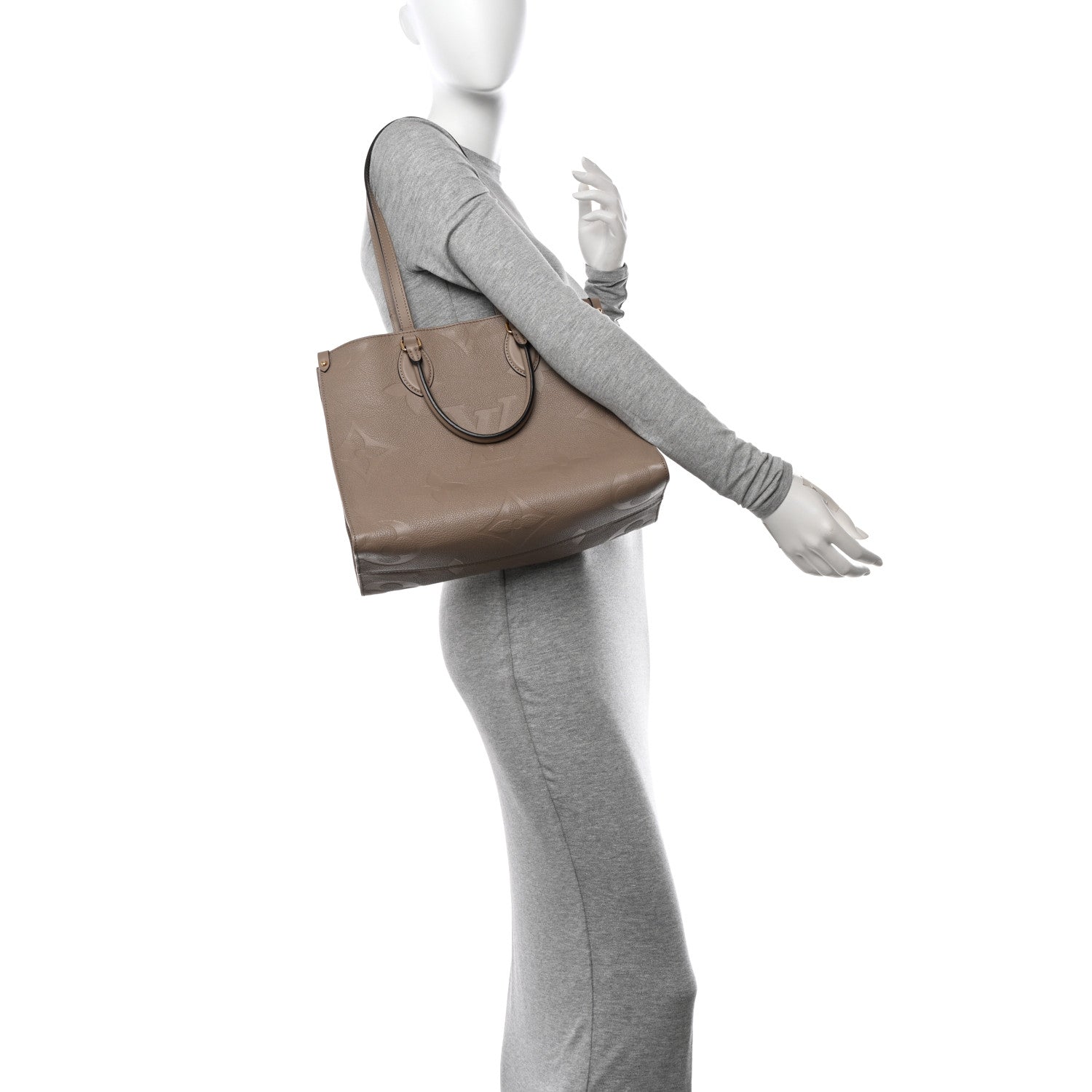 Louis Vuitton Empreinte Monogram Giant Onthego MM Tourterelle 2 of 10