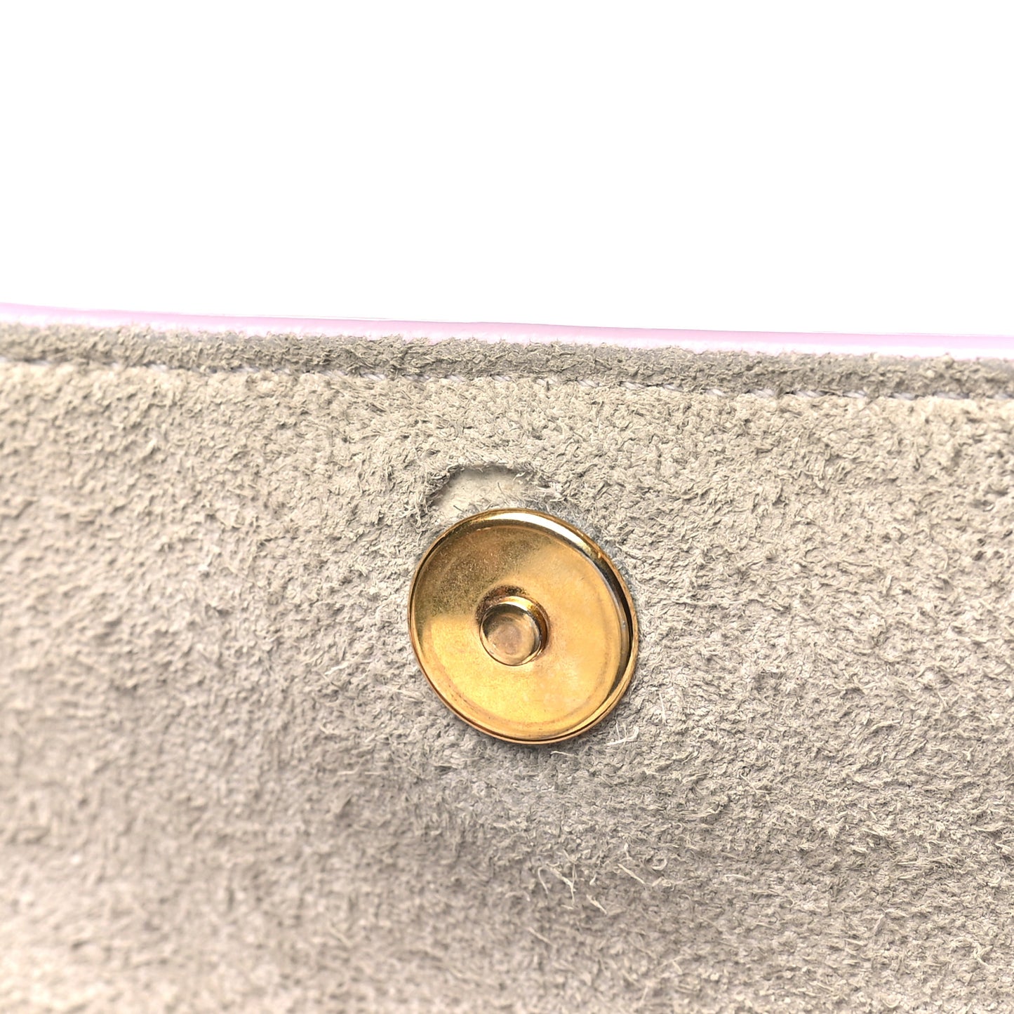 Grained Calfskin Nano Belt Bag Lavender Grey