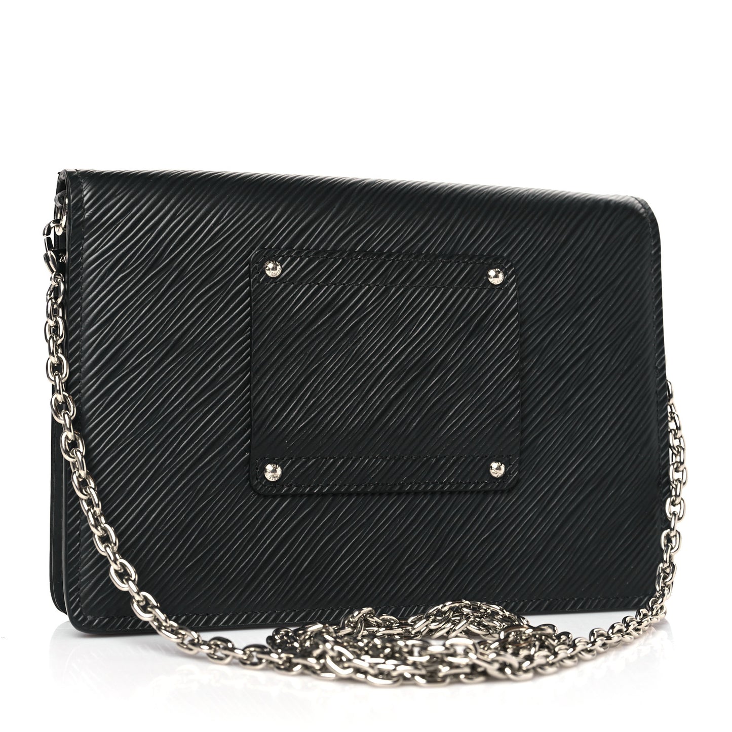 Epi Twist Belt Chain Wallet Black
