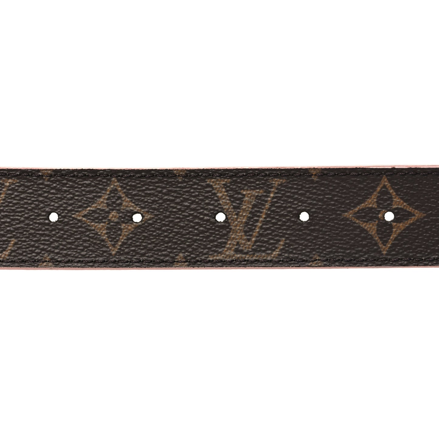 Calfskin Monogram 30mm LV Initiales Reversible Belt 90 36 Rose Poudre