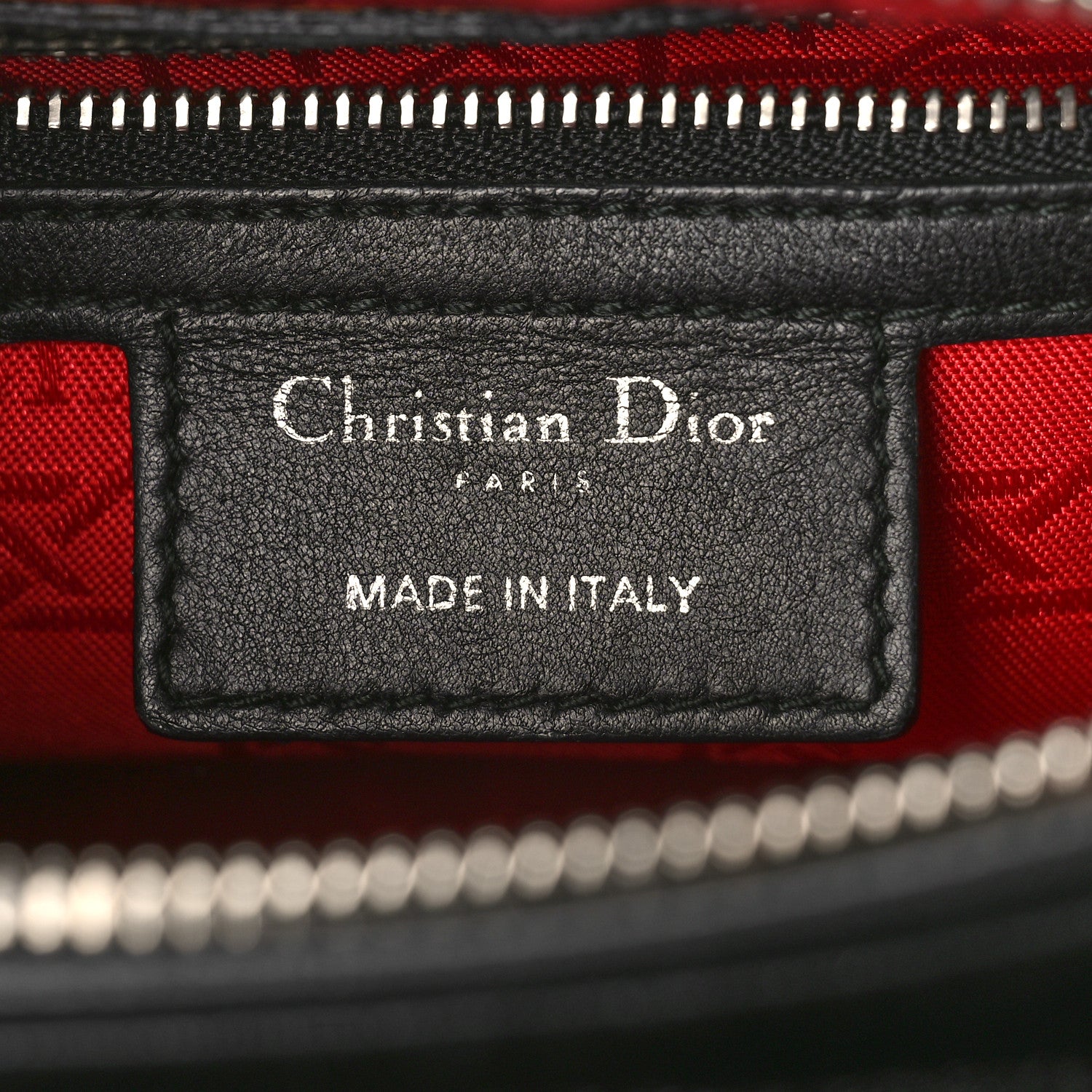 Christian Dior Lambskin Cannage Medium Lady Dior Black 6 of 9