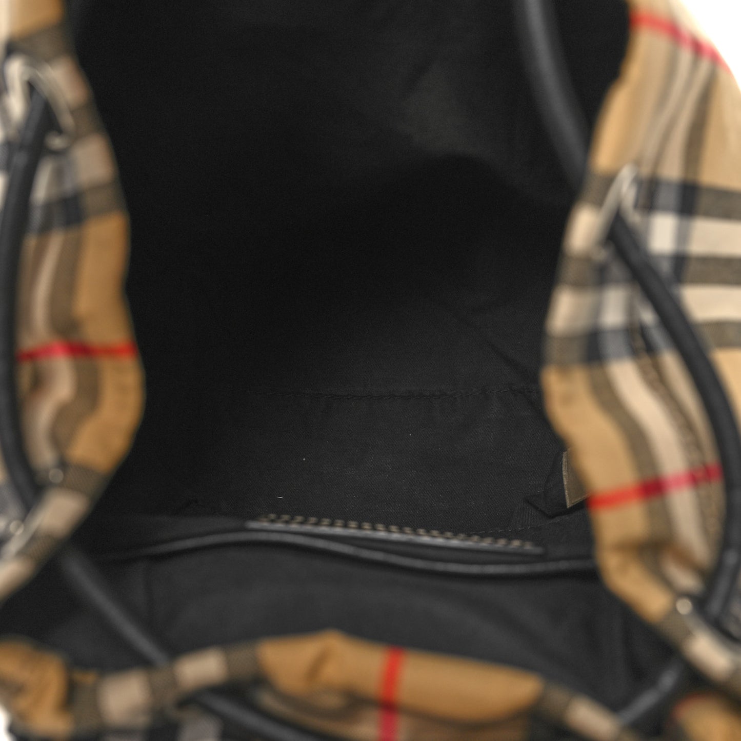 Vintage Check Small Rucksack Backpack Antique Yellow
