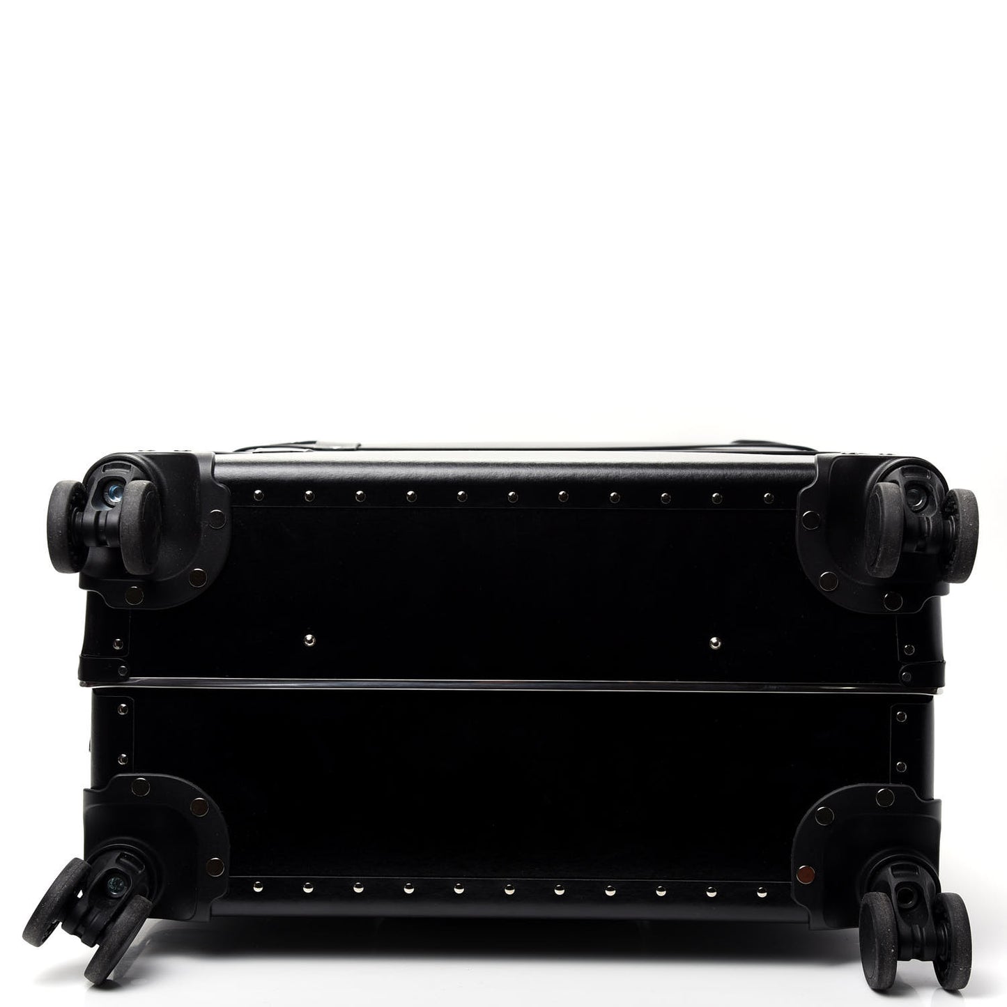 Calfskin Web Medium Globe-Trotter Suitcase Black