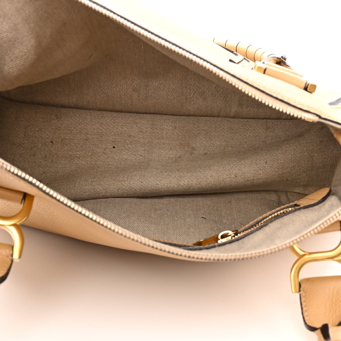 Calfskin Medium Marcie Satchel Sand Shell