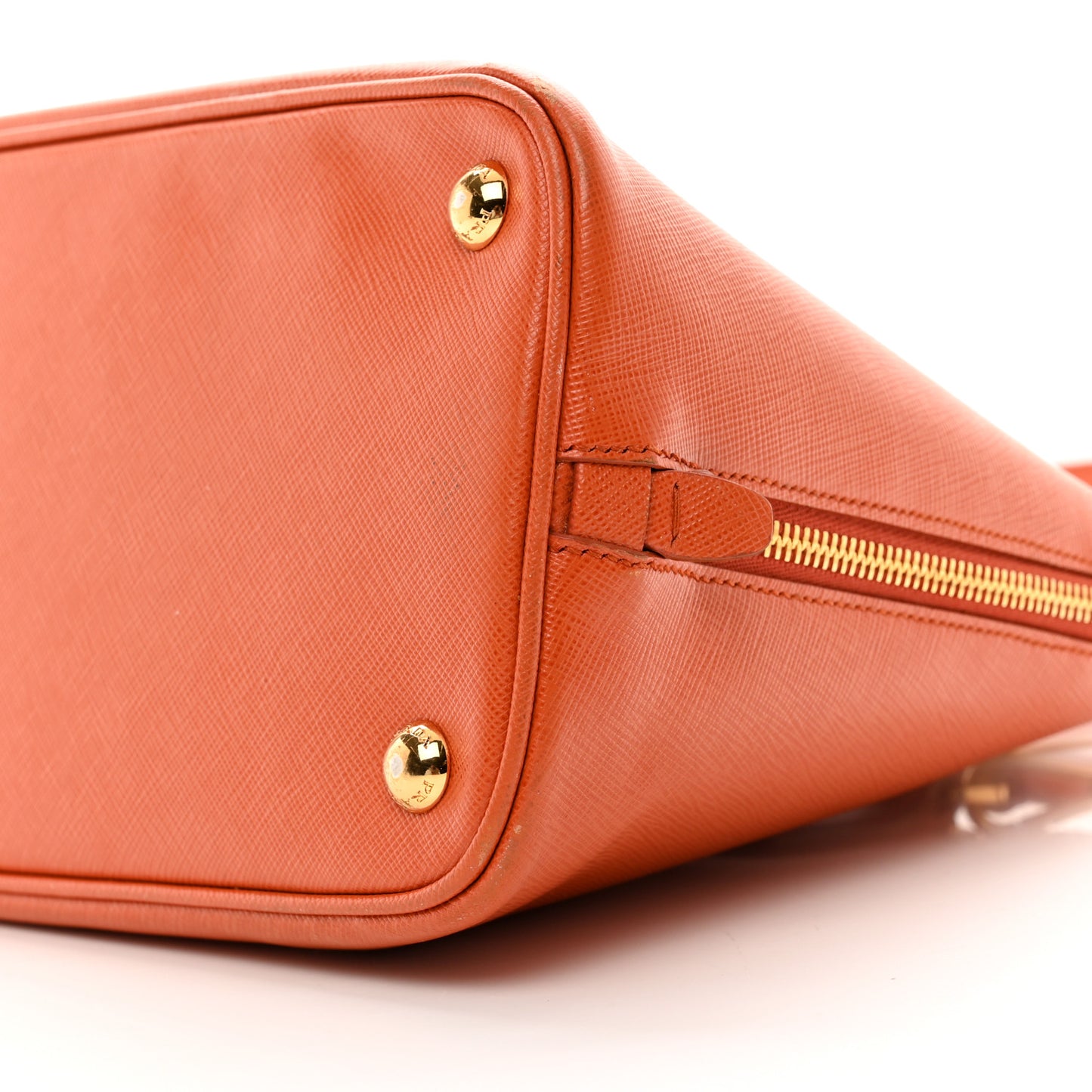 Saffiano Lux Medium Promenade Tote Papaya