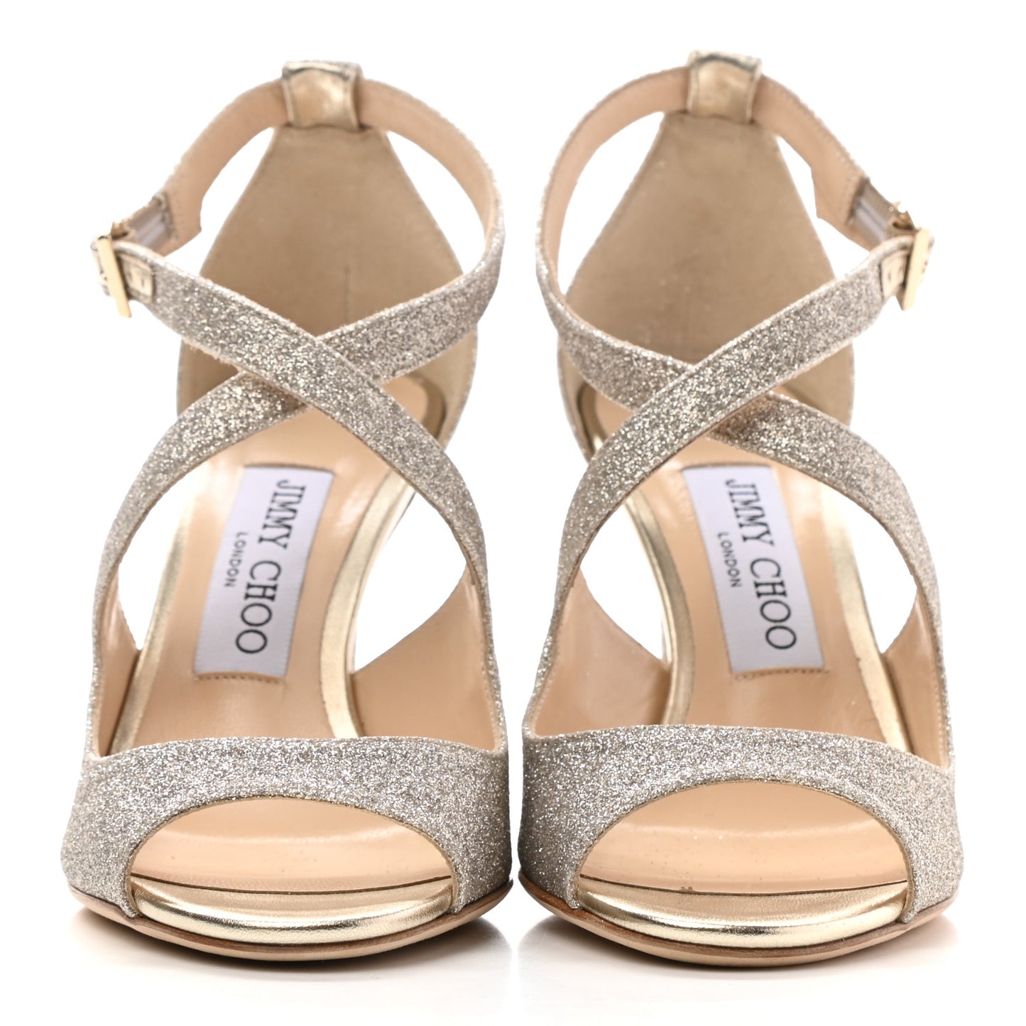 Dusty Glitter Emily 85 Sandals 36 Platinum Ice