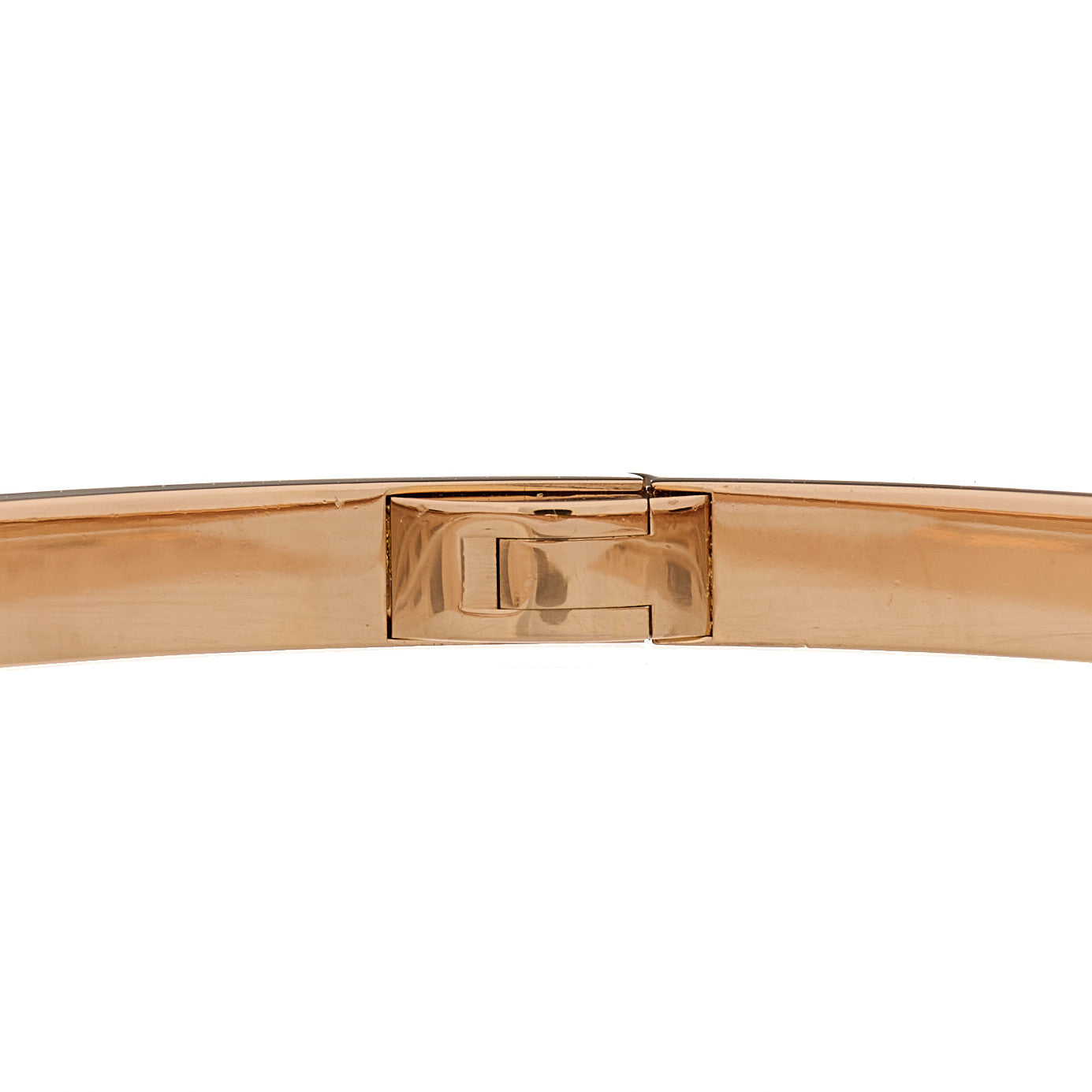 18K Pink Gold 6 Diamond Small LOVE Bracelet 17