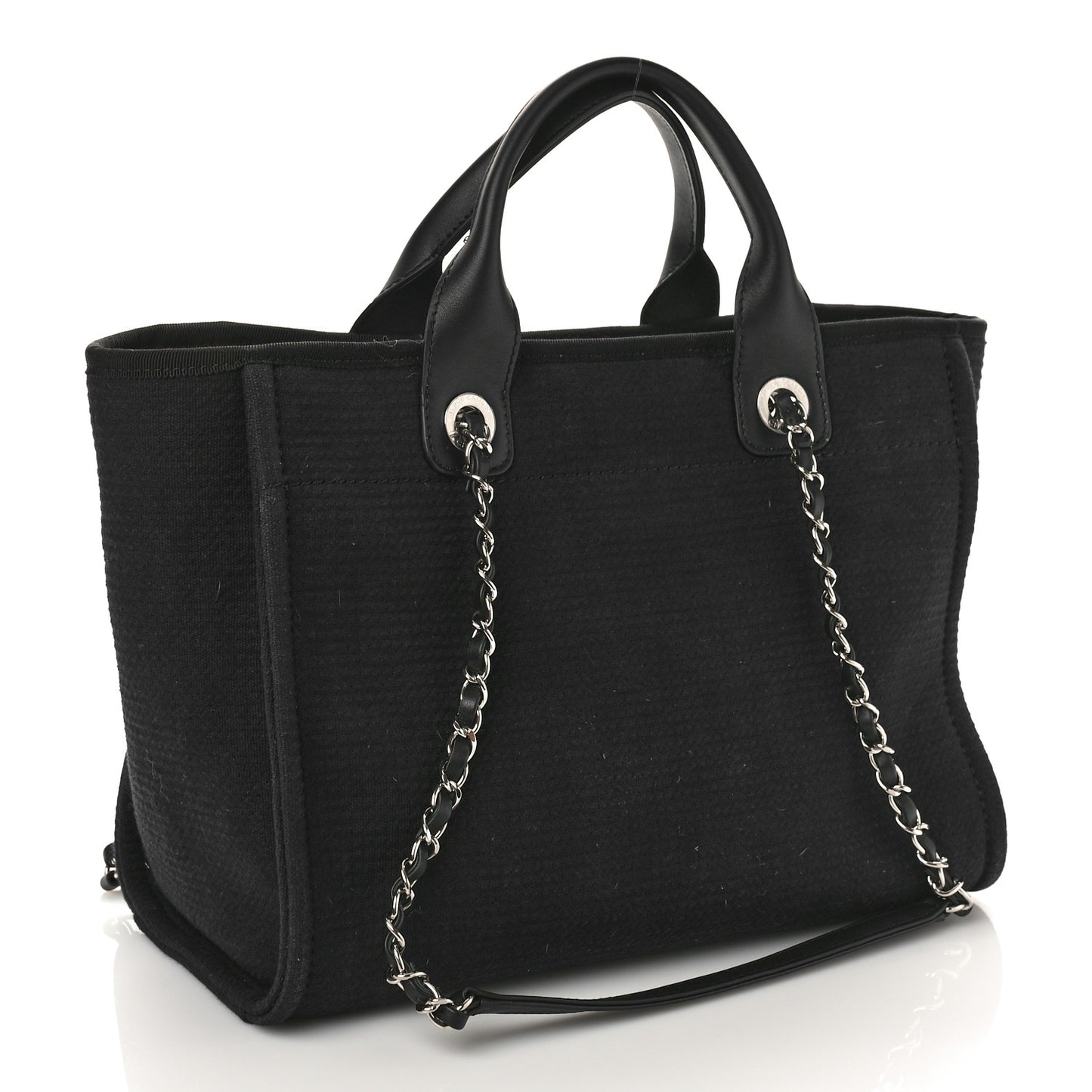 Mixed Fibers Small Deauville Tote Black