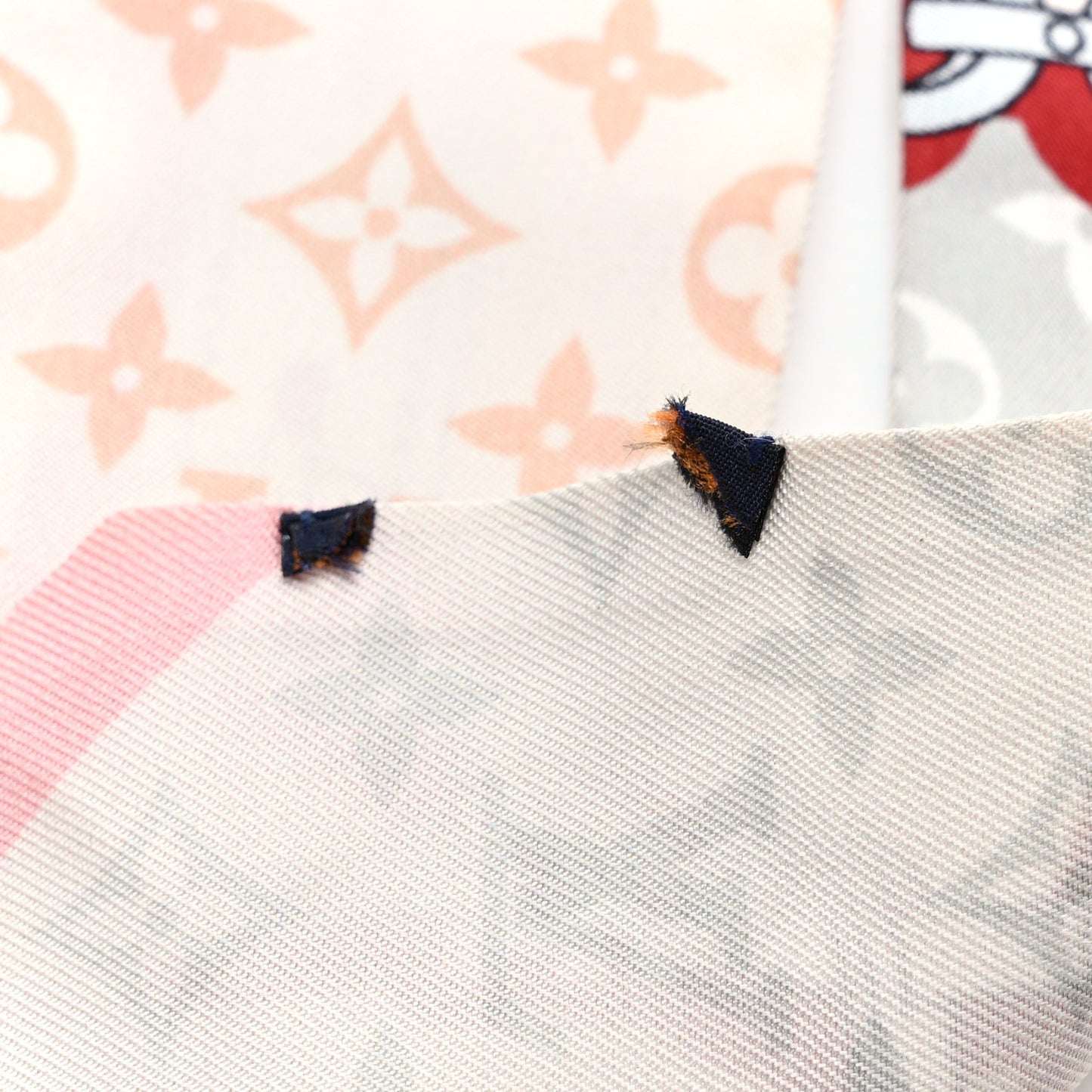 LOUIS VUITTON Silk Monogram Confidential BB Bandeau Gray