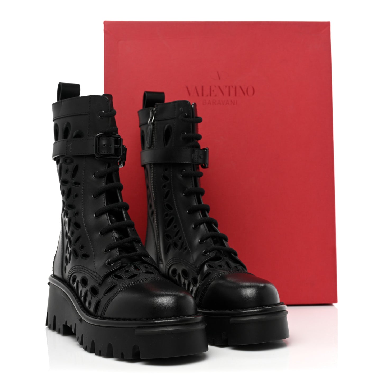 Calfskin Atelier 30/50mm Combat Boots 39 Black