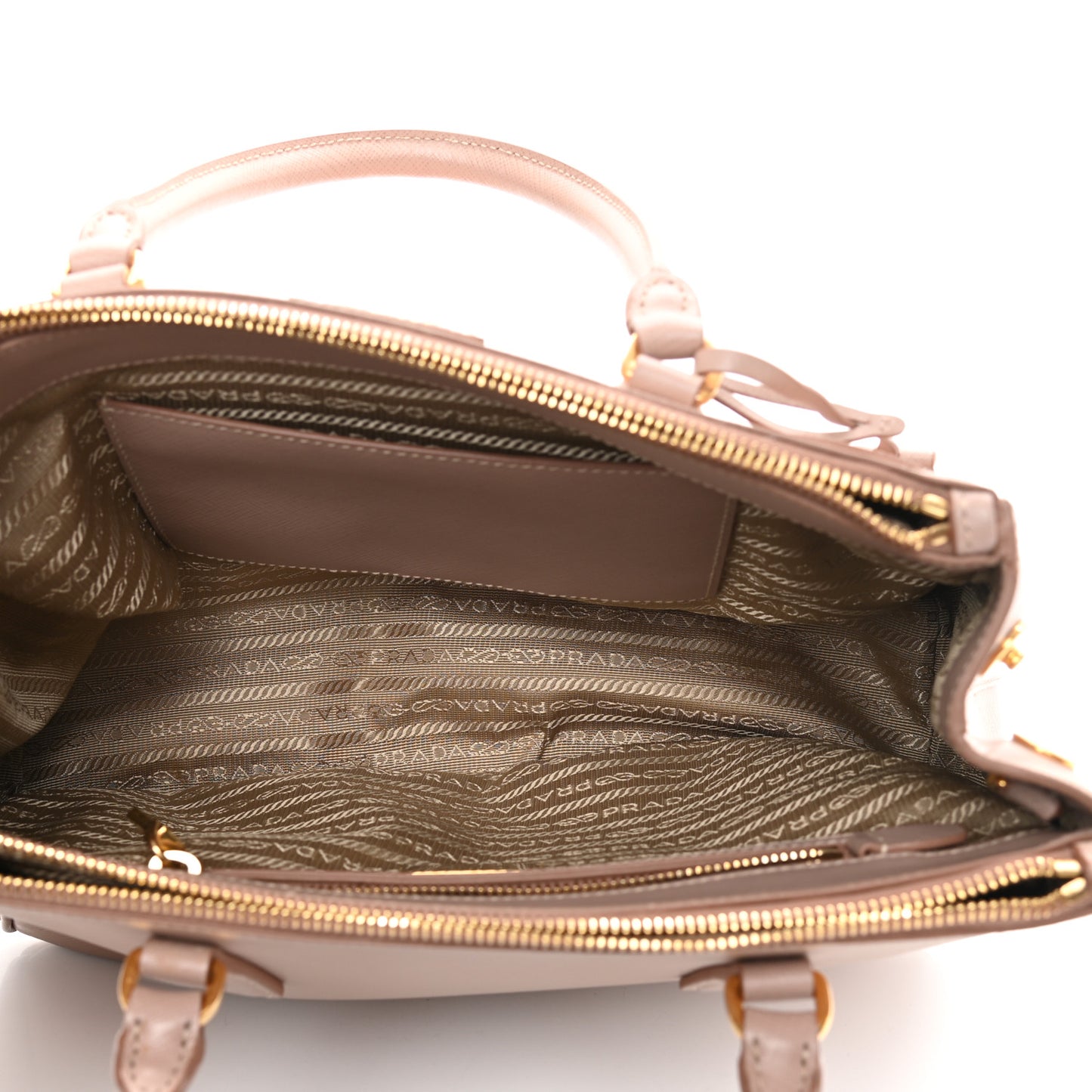 Saffiano Small Galleria Double Zip Tote Cammeo