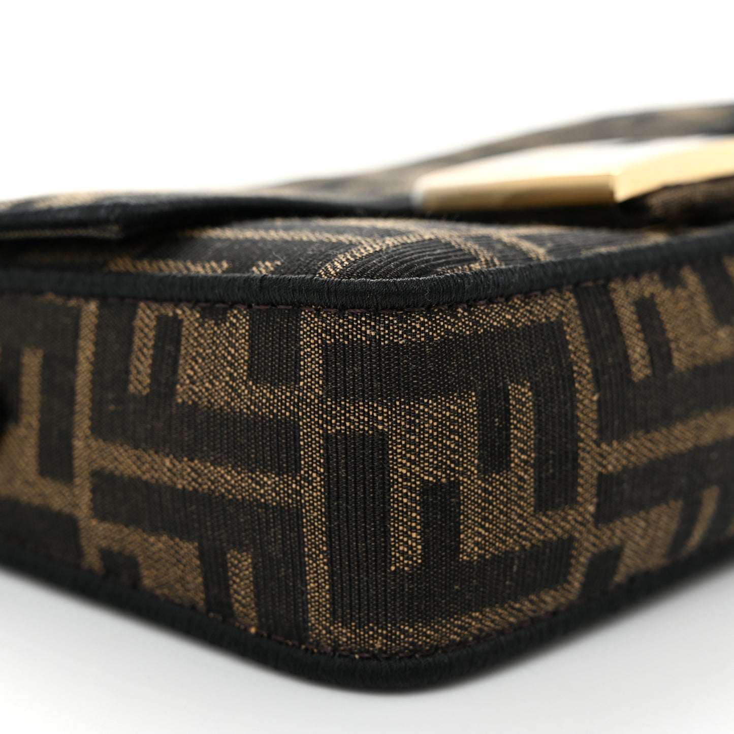 Fabric Jacquard FF 1974 Mini Baguette Tobacco Moro Black