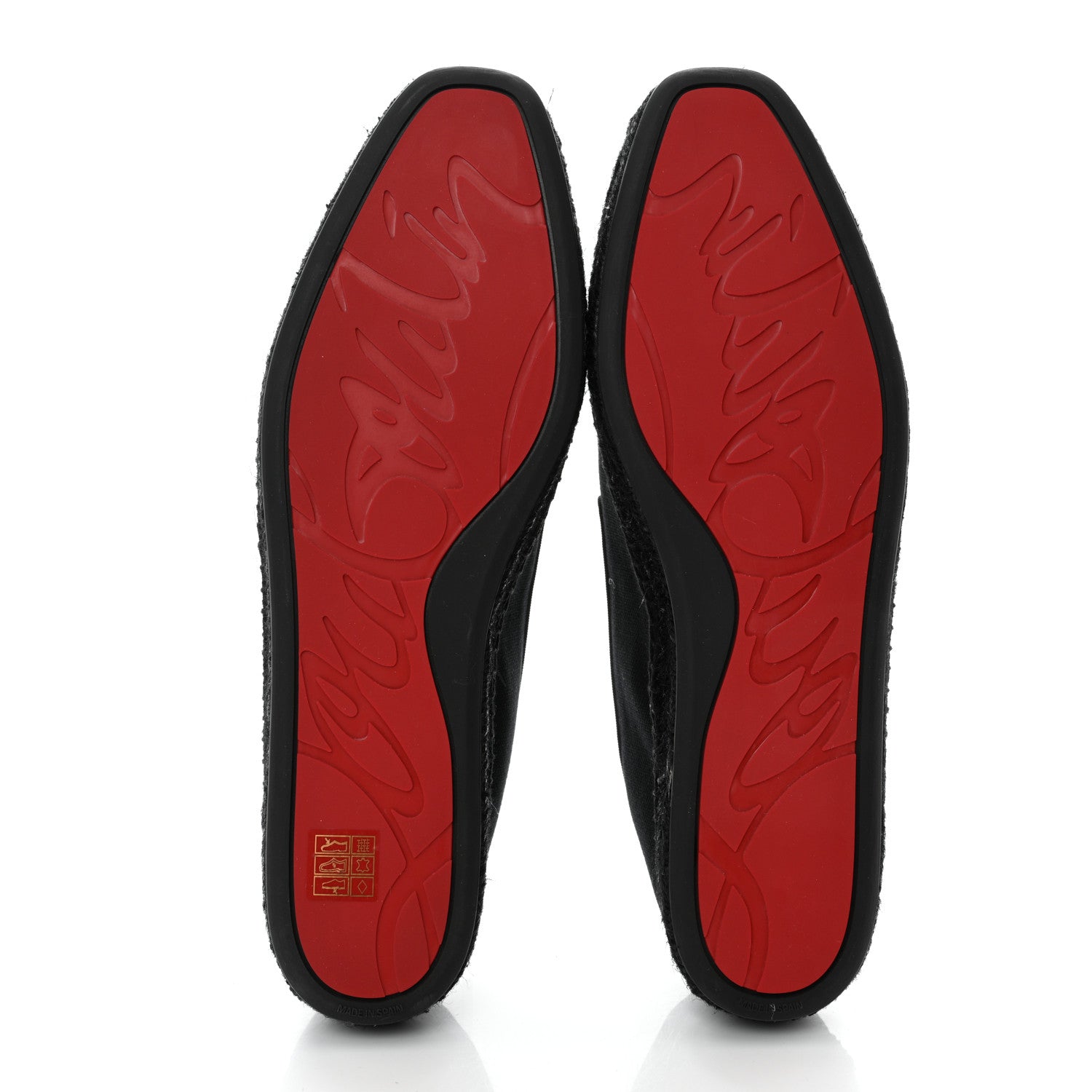 Christian Louboutin Canvas Mens Nanou Orlato Flat Espadrilles 44 Black 3 of 6