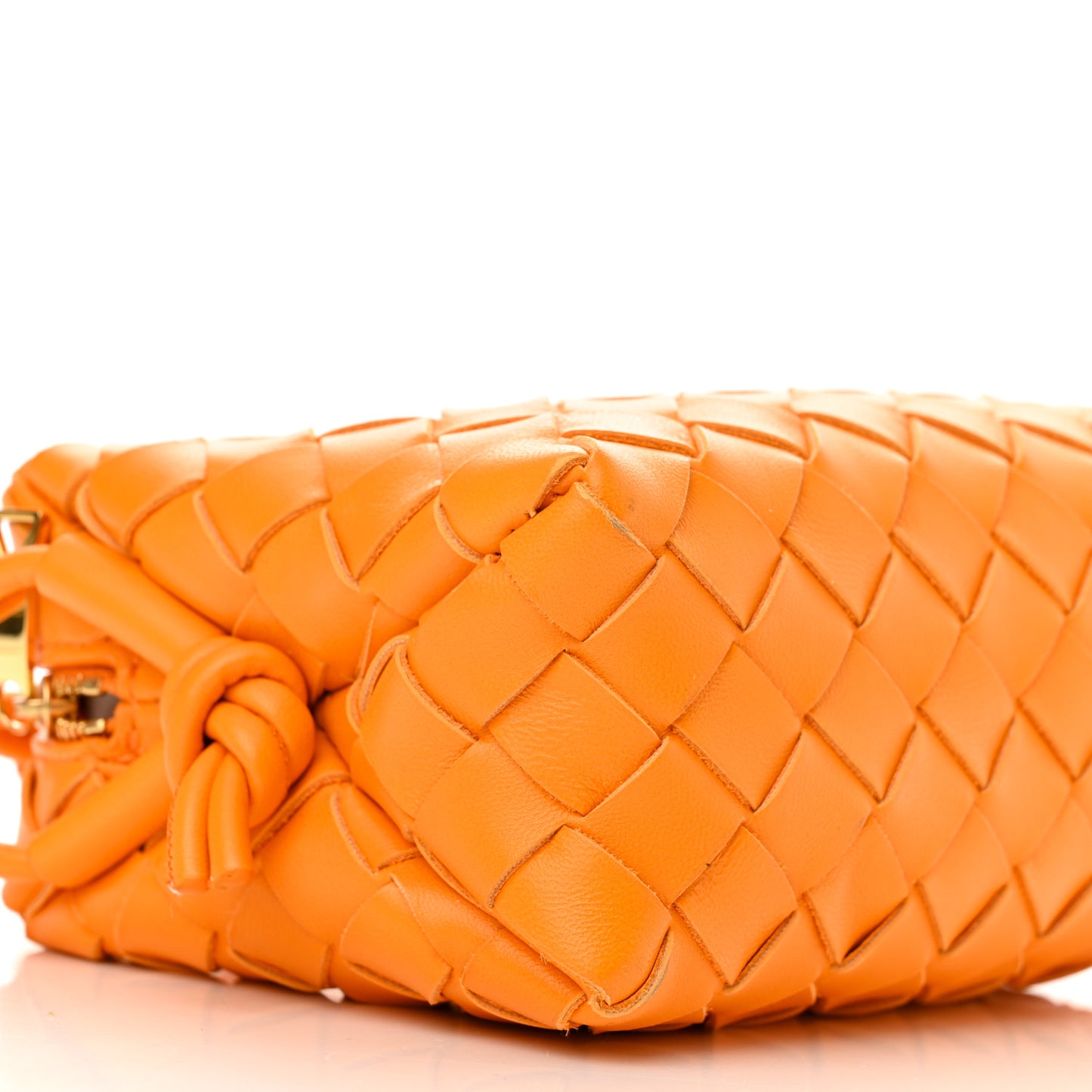 Nappa Intrecciato Mini Loop Camera Bag Tangerine