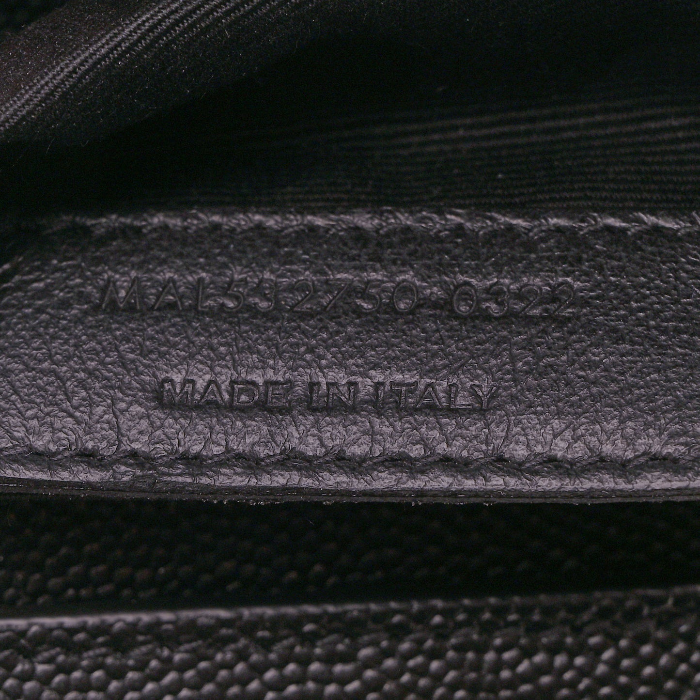 Grain De Poudre Monogram Cassandra Clasp Bag Black