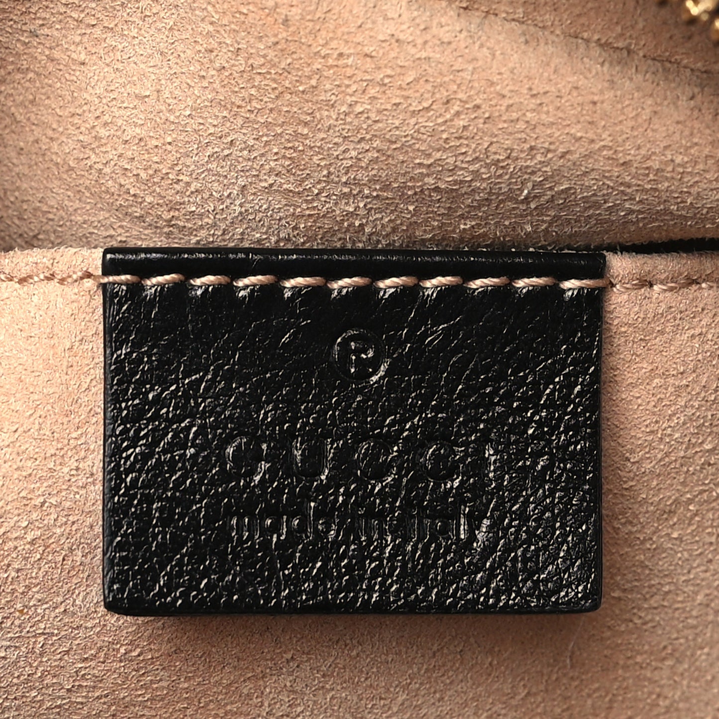 Monogram Matelasse Diagonal Small GG Marmont Chain Shoulder Bag Beige Black