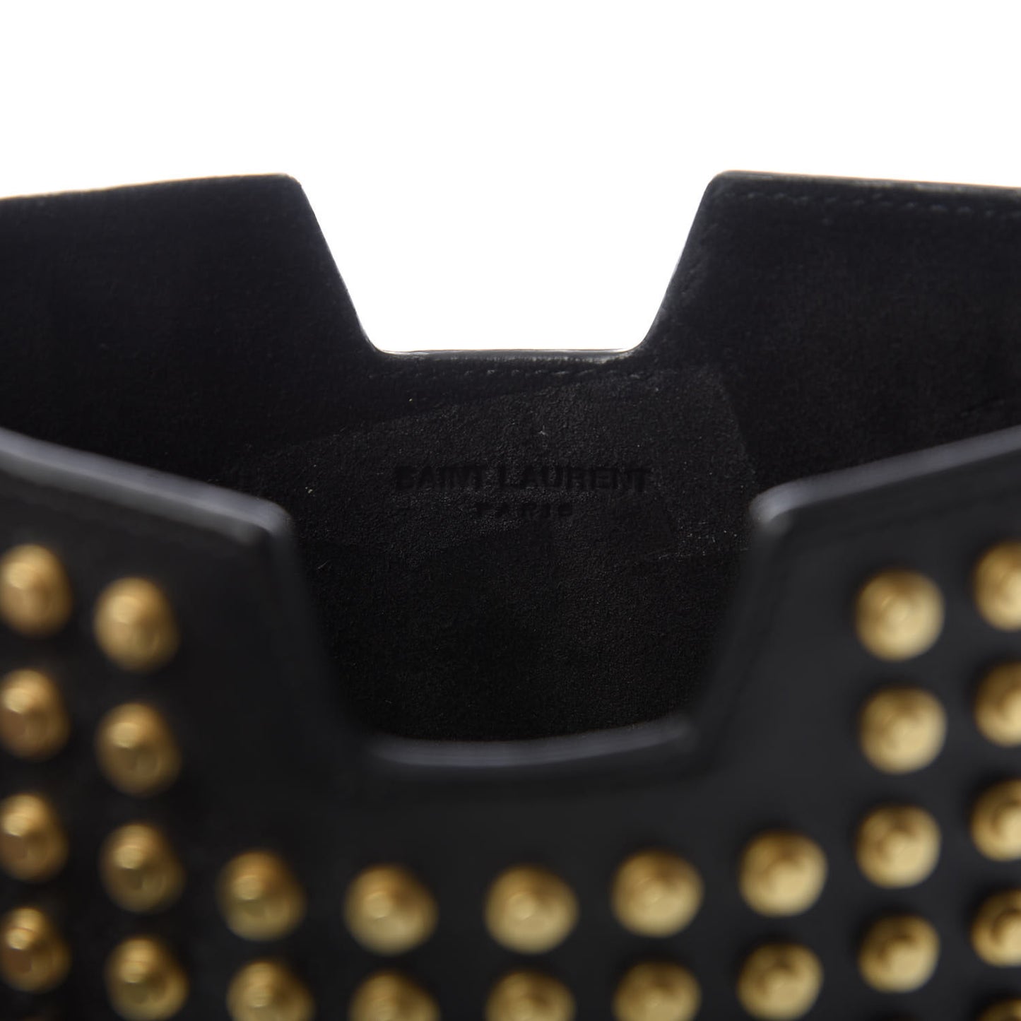 Calfskin Studded iPad Case Black