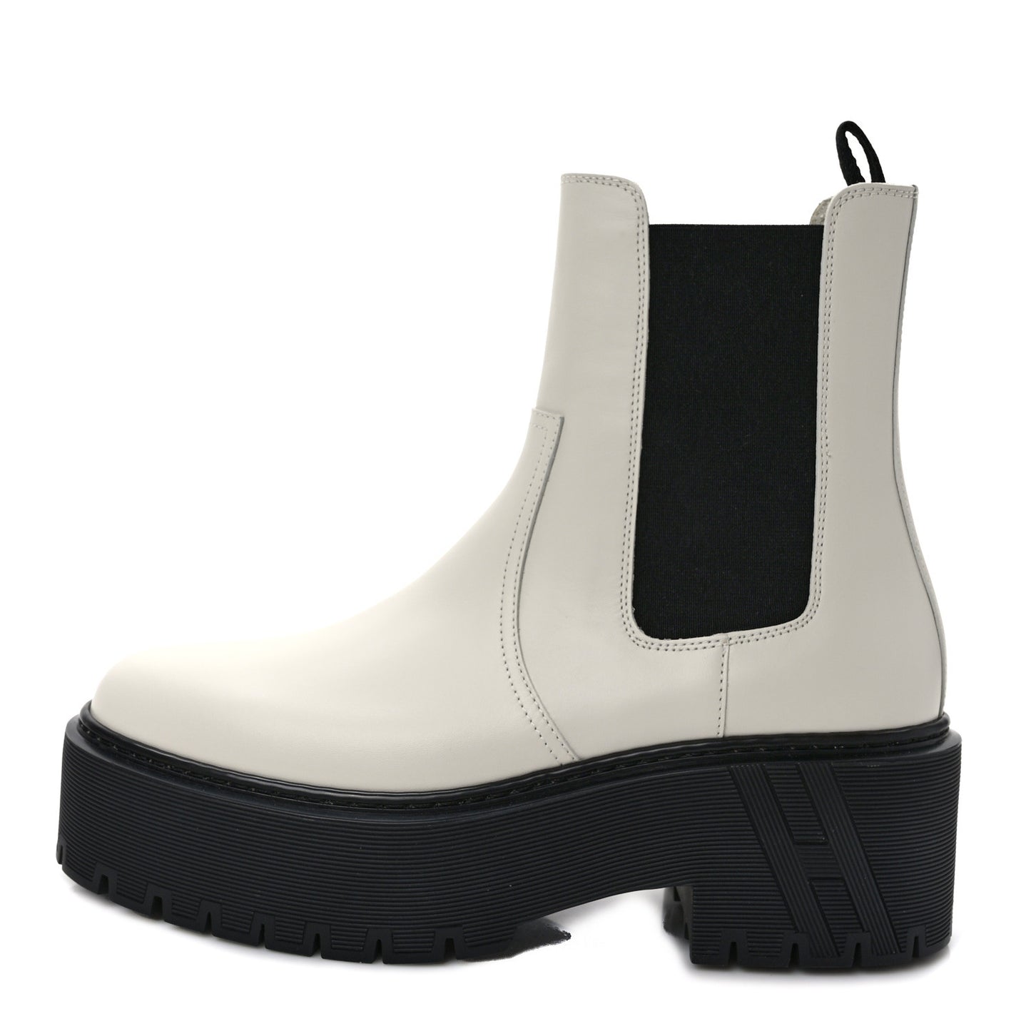 Calfskin Harrow Ankle Boots 37.5 Beige Glaise