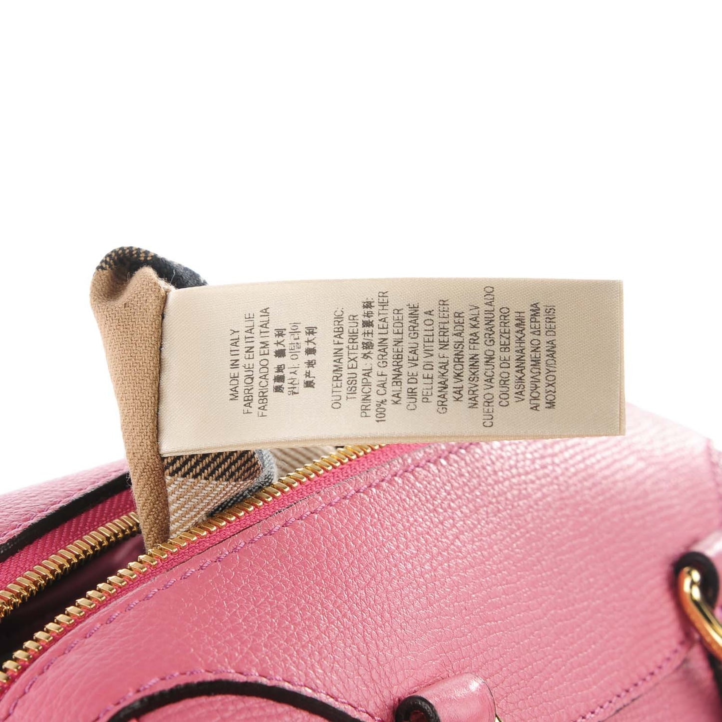 Derby Calfskin Small Alchester Bowling Bag Mauve Pink