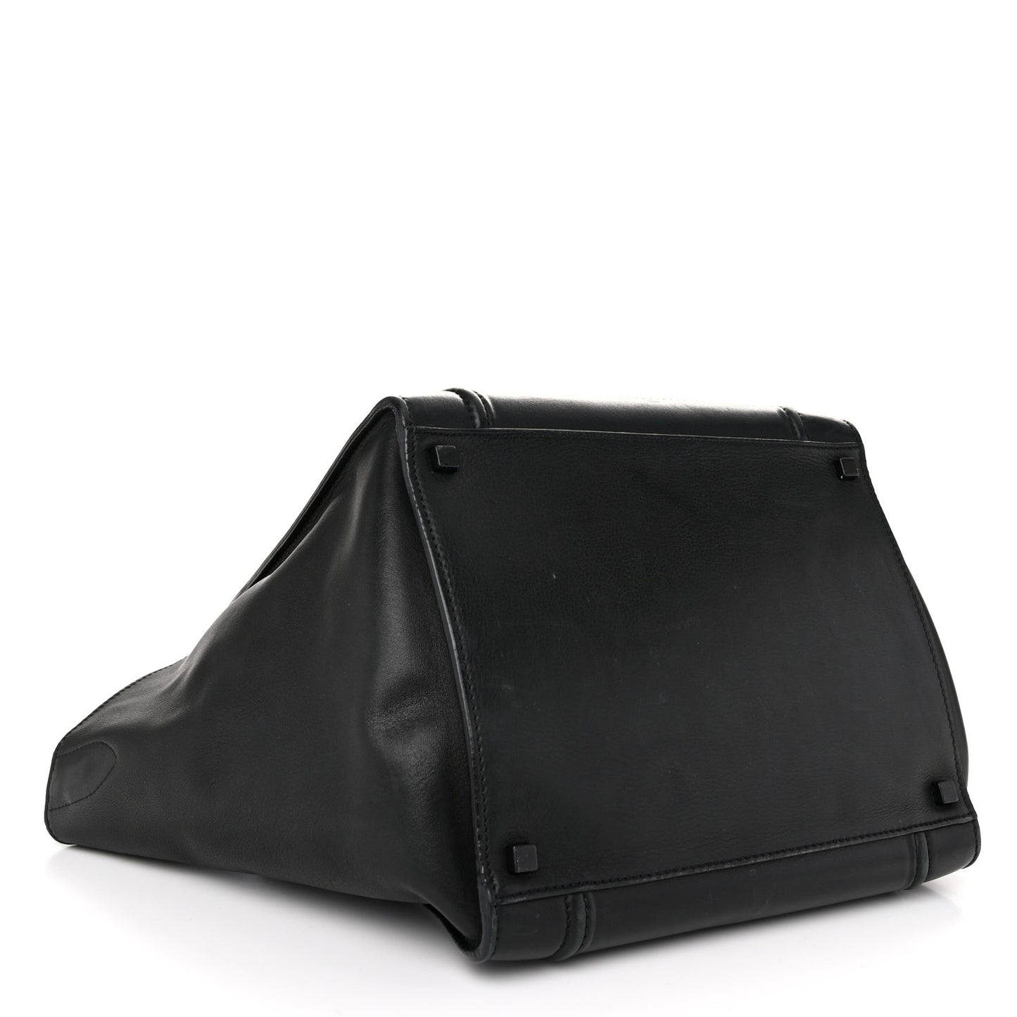 Smooth Calfskin Medium Phantom Luggage Black